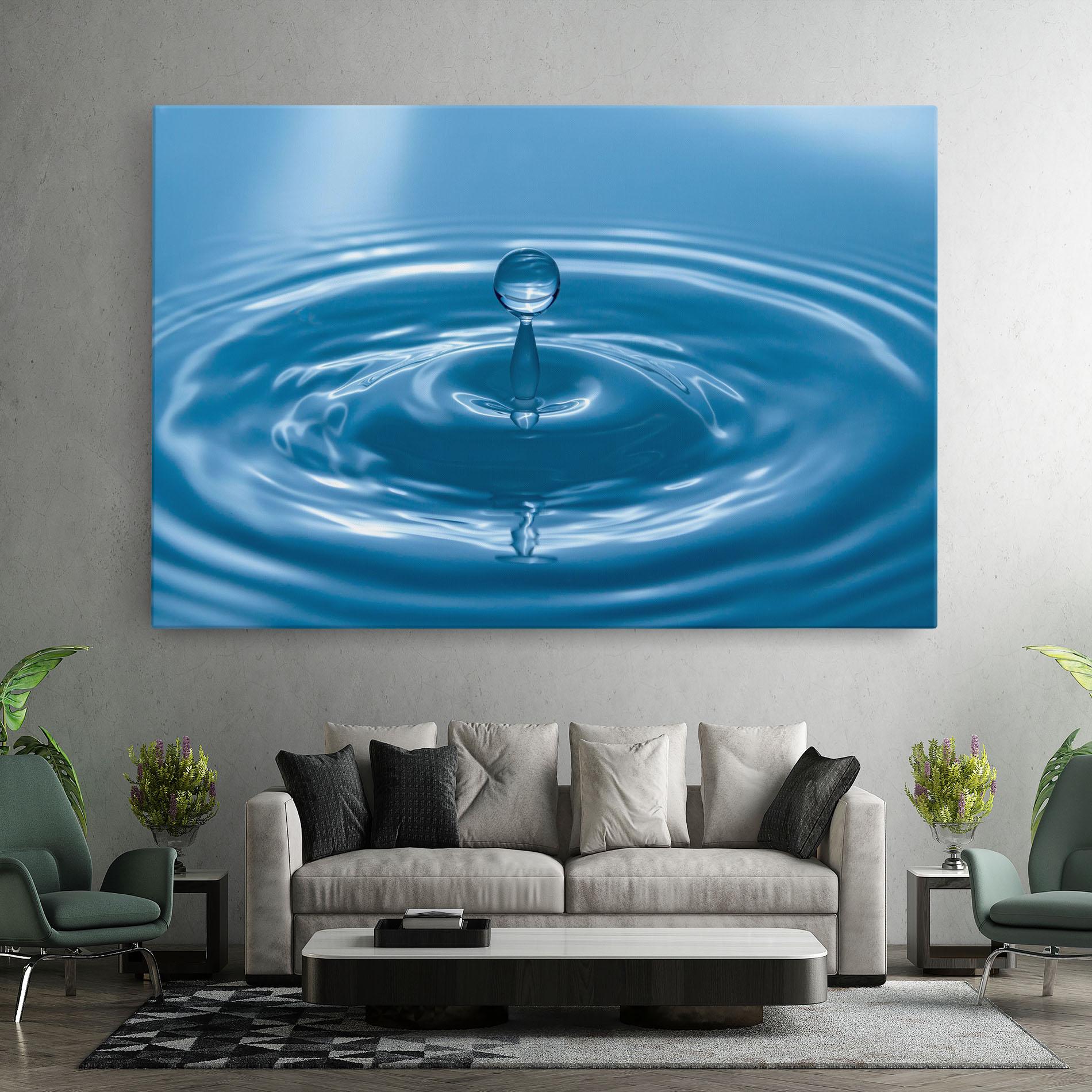 Leinwandbild Drop Close Up mockup 7