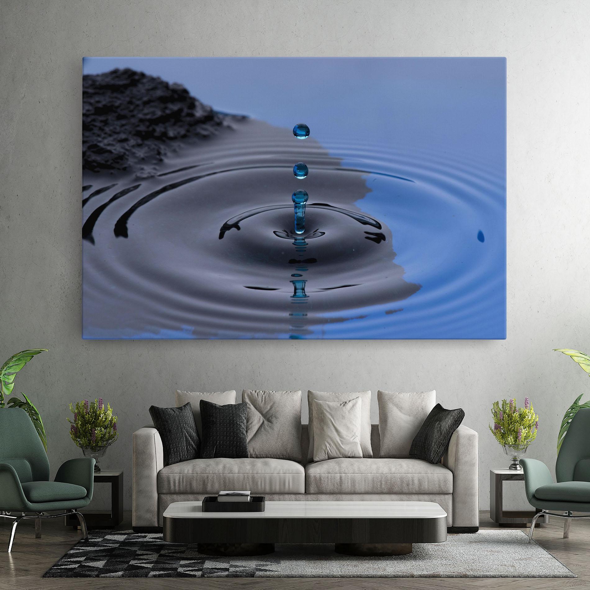 Leinwandbild Frozen Drops mockup 7