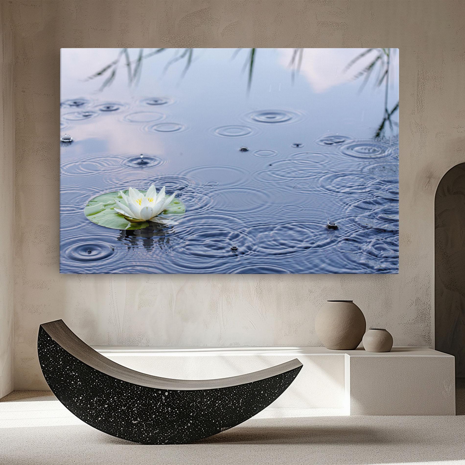 Leinwandbild Clear Lake Rain mockup 8