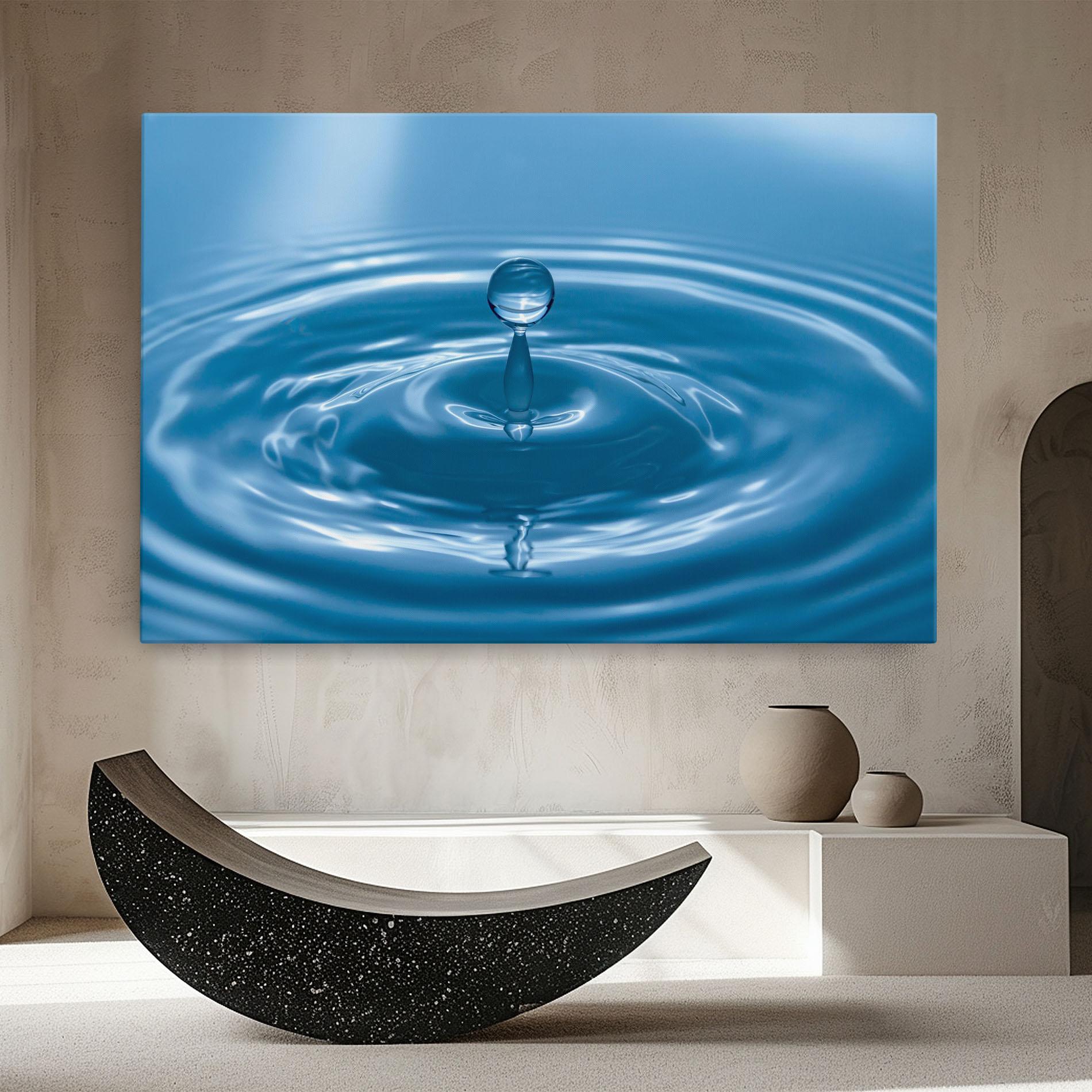 Leinwandbild Drop Close Up mockup 8