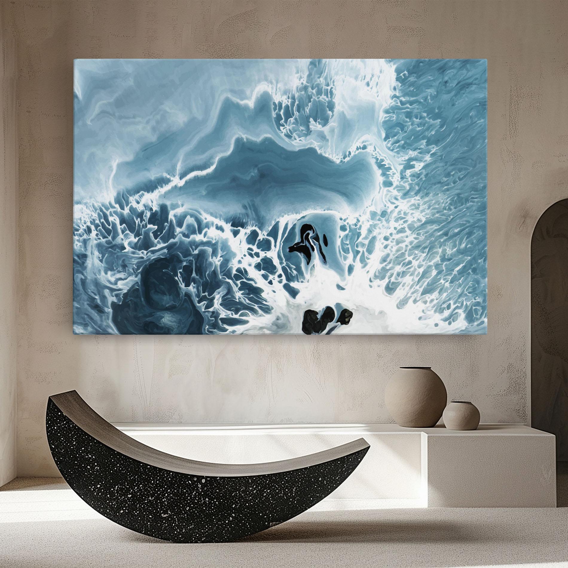 Leinwandbild Light Blue Ocean mockup 8