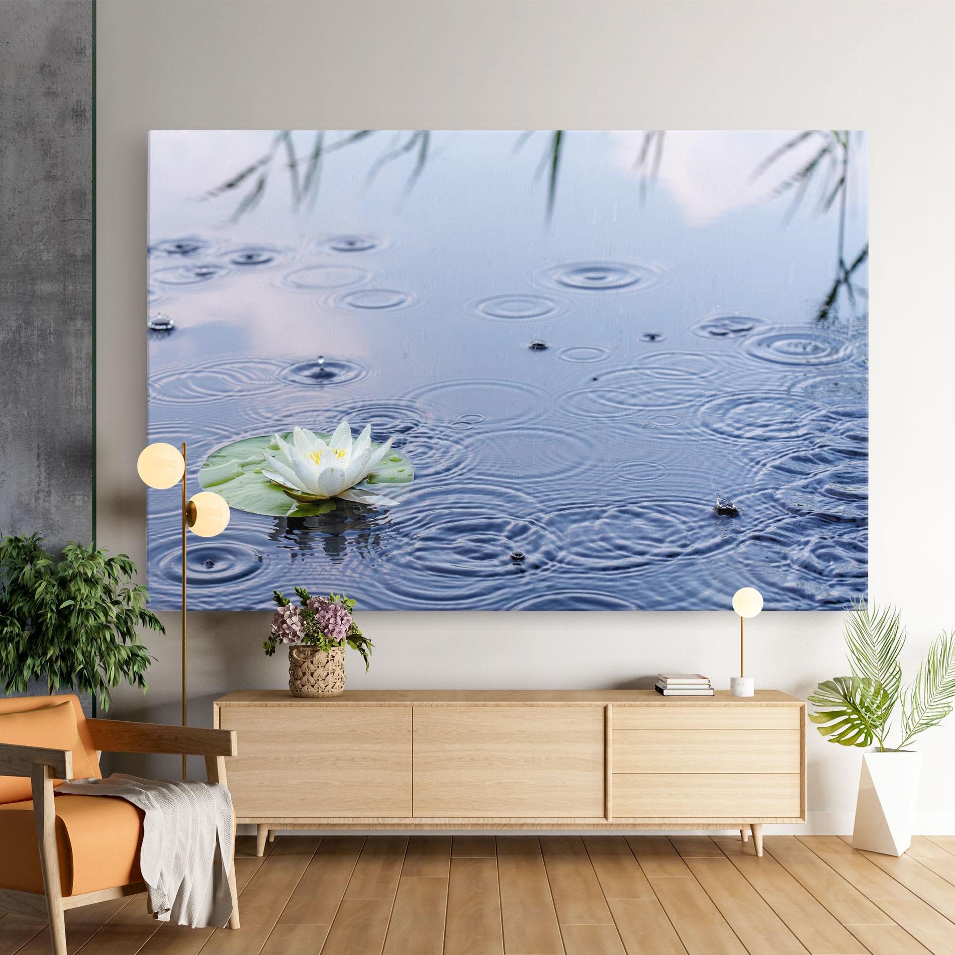 Leinwandbild Clear Lake Rain mockup 9