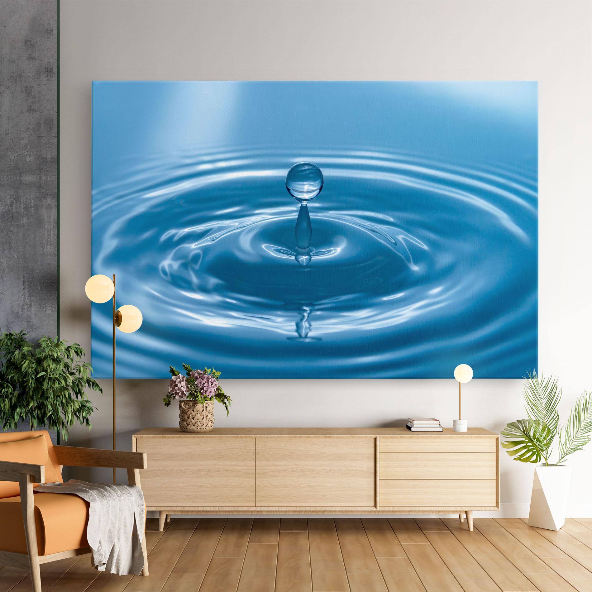 Leinwandbild Drop Close Up mockup 9