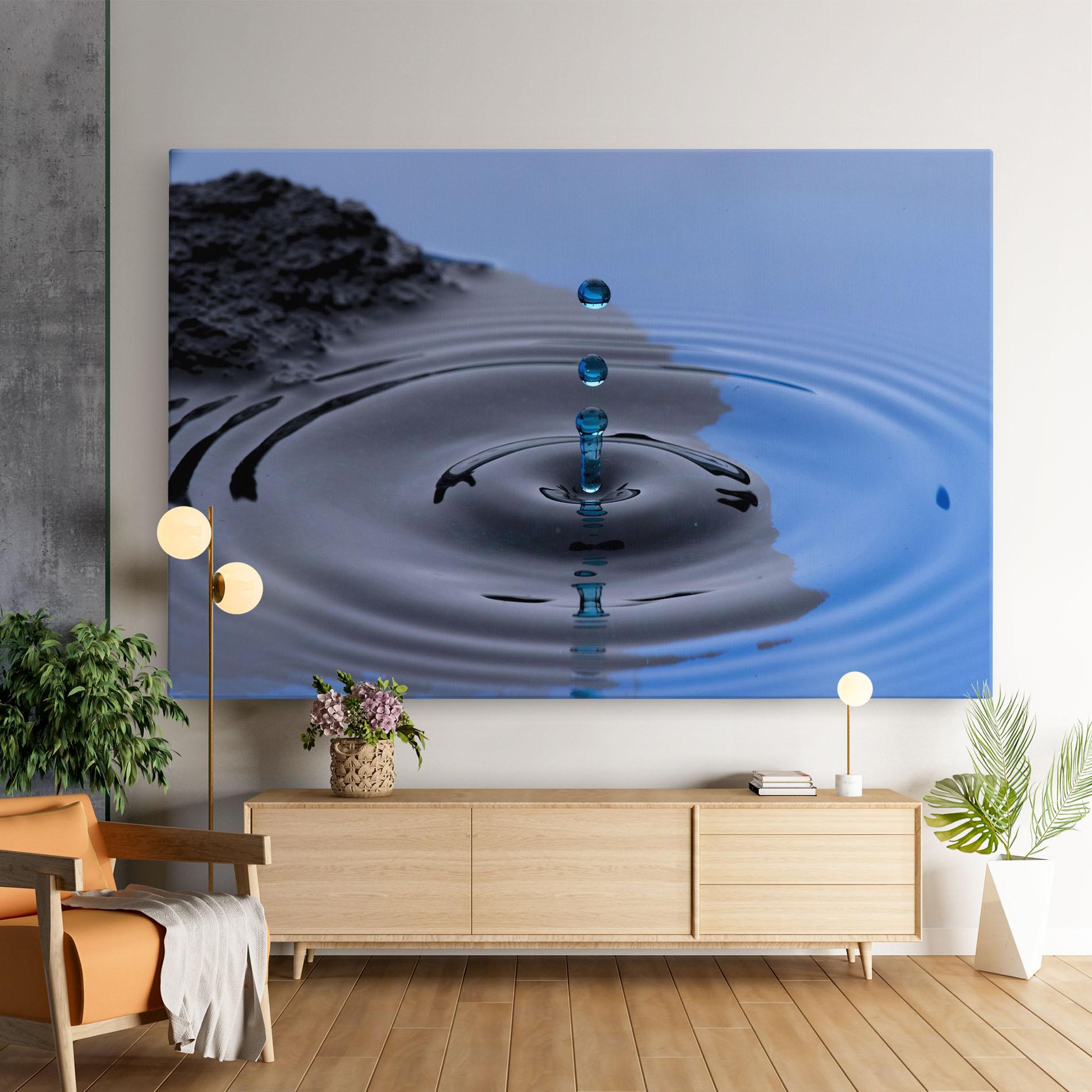 Leinwandbild Frozen Drops mockup 9