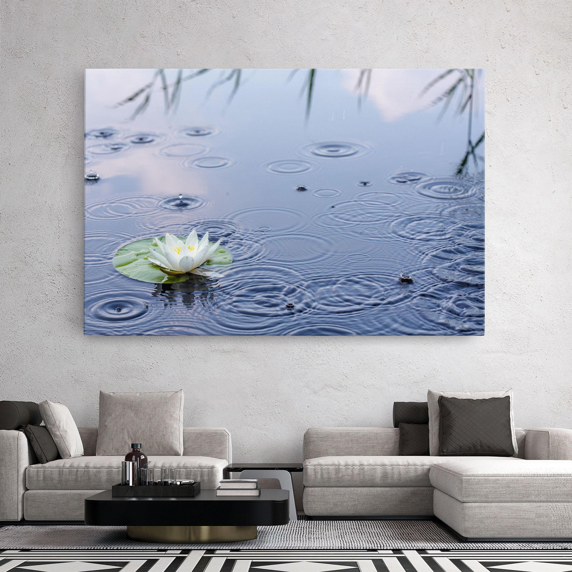 Leinwandbild Clear Lake Rain mockup 2