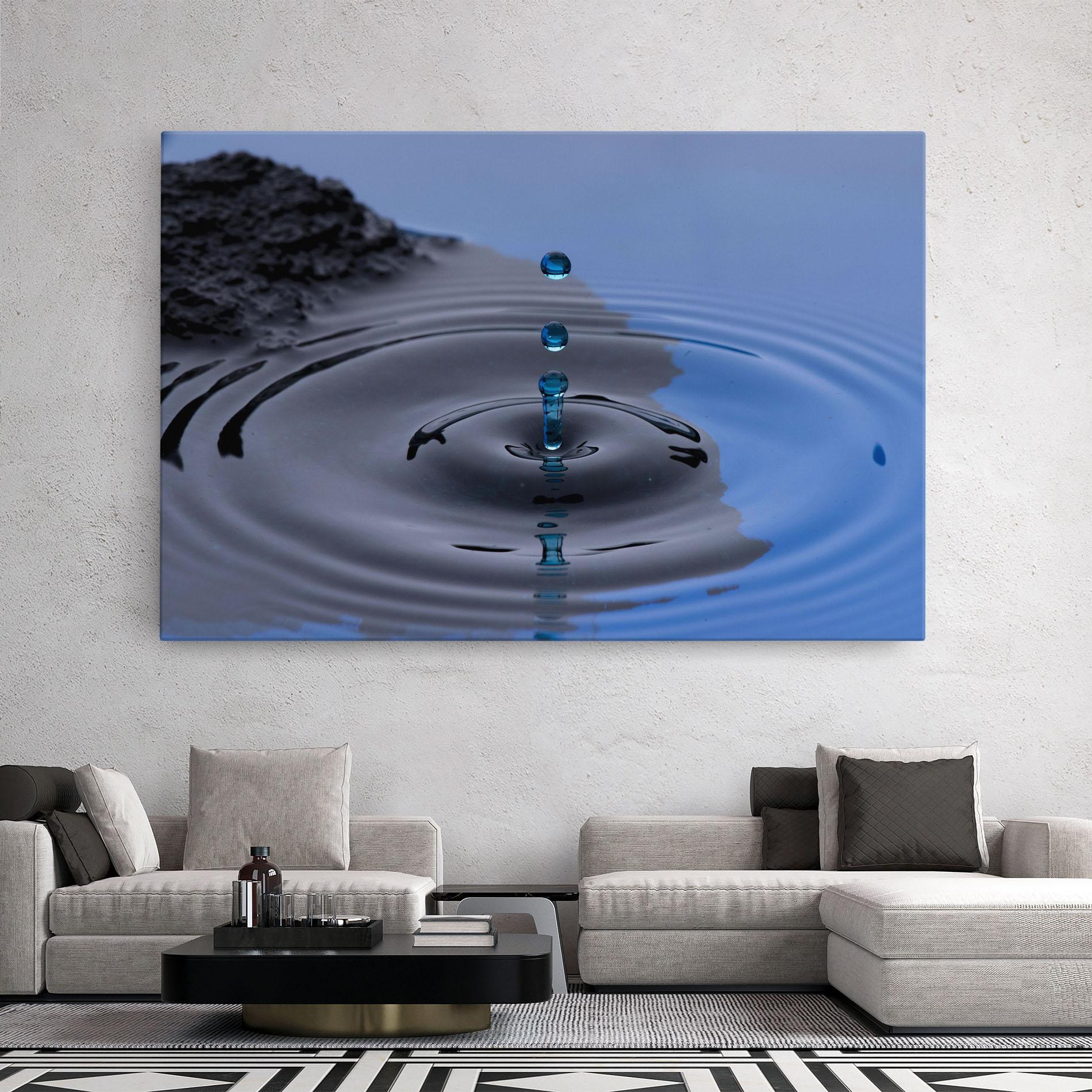 Leinwandbild Frozen Drops mockup 2