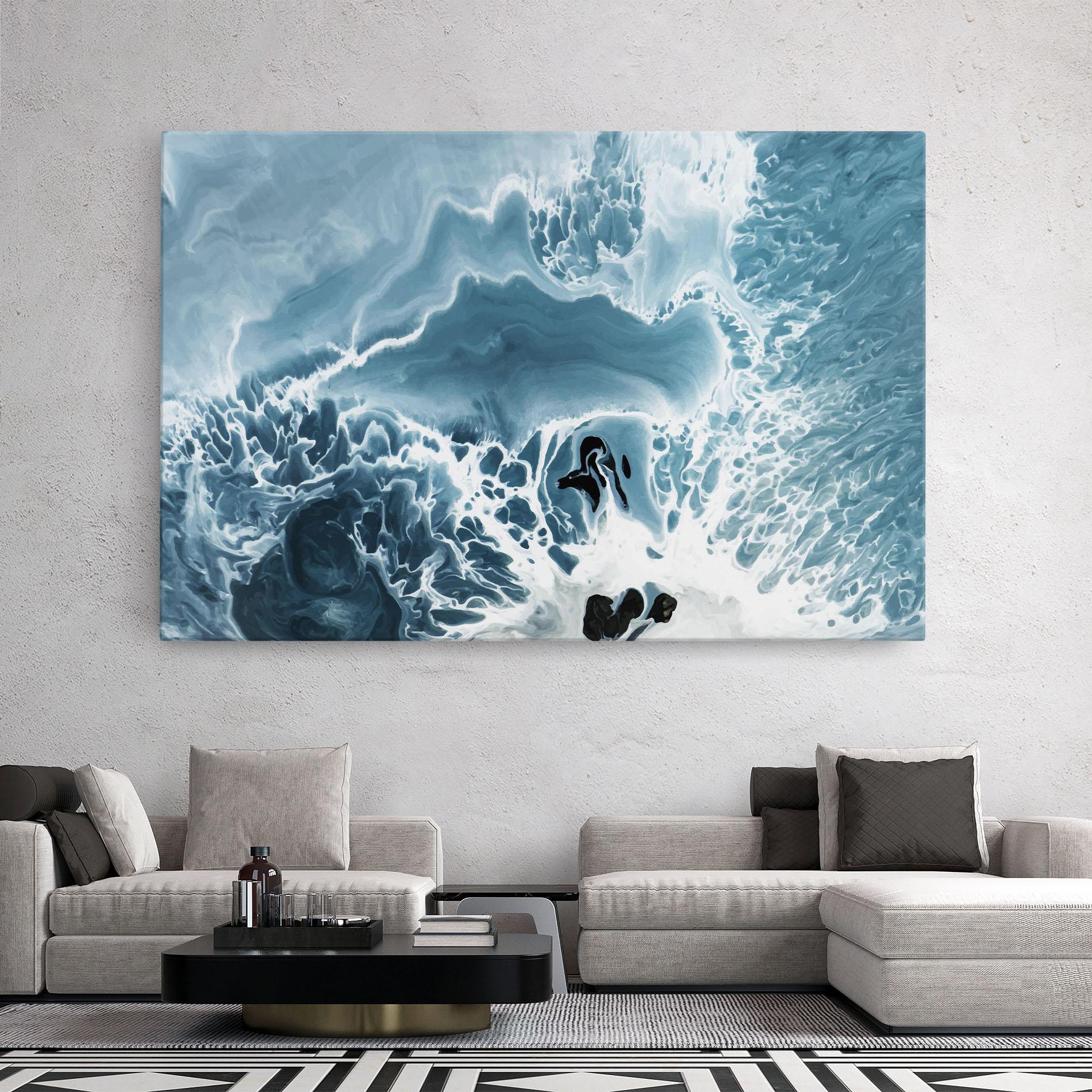 Leinwandbild Light Blue Ocean mockup 2