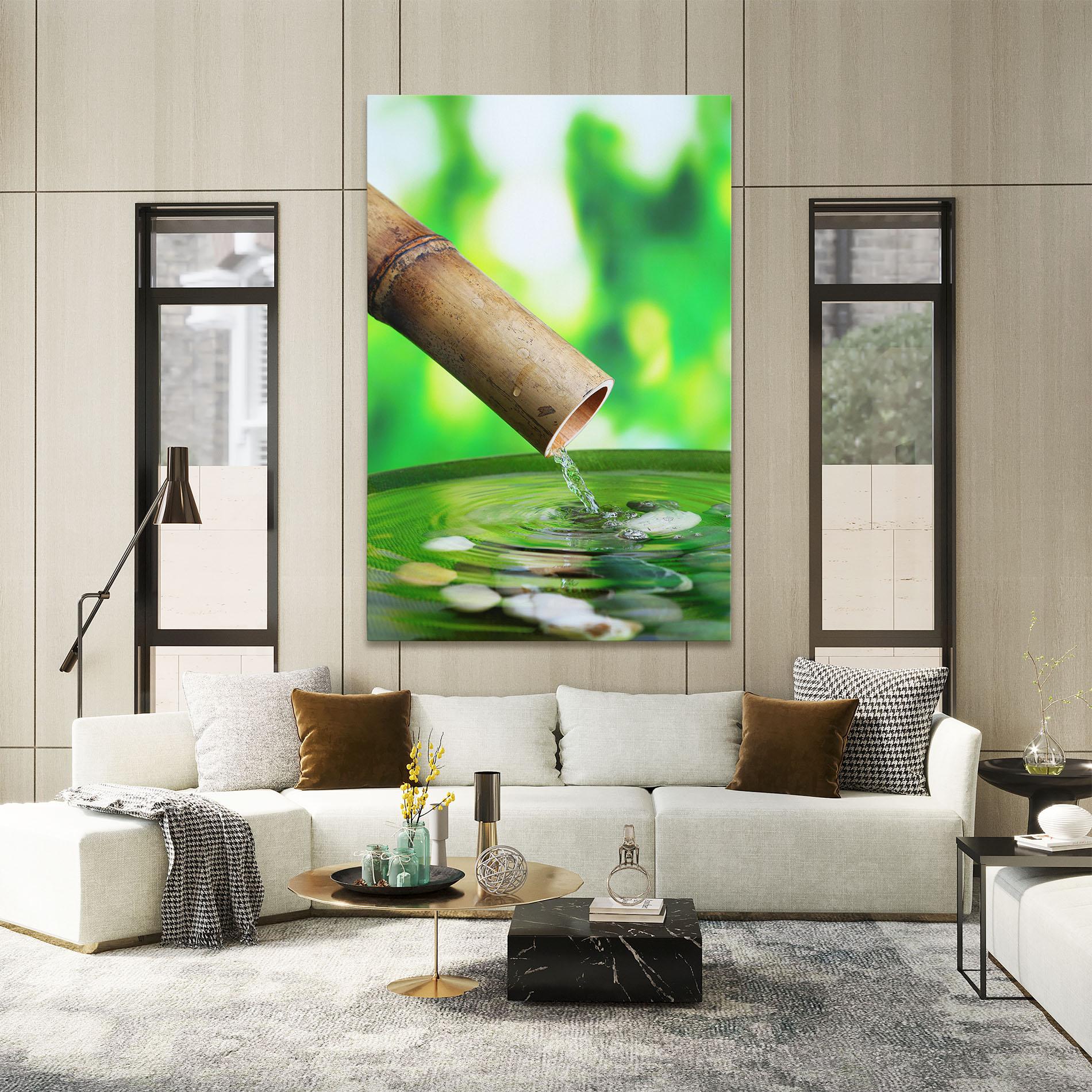 Leinwandbild Bamboo Fountain mockup 2