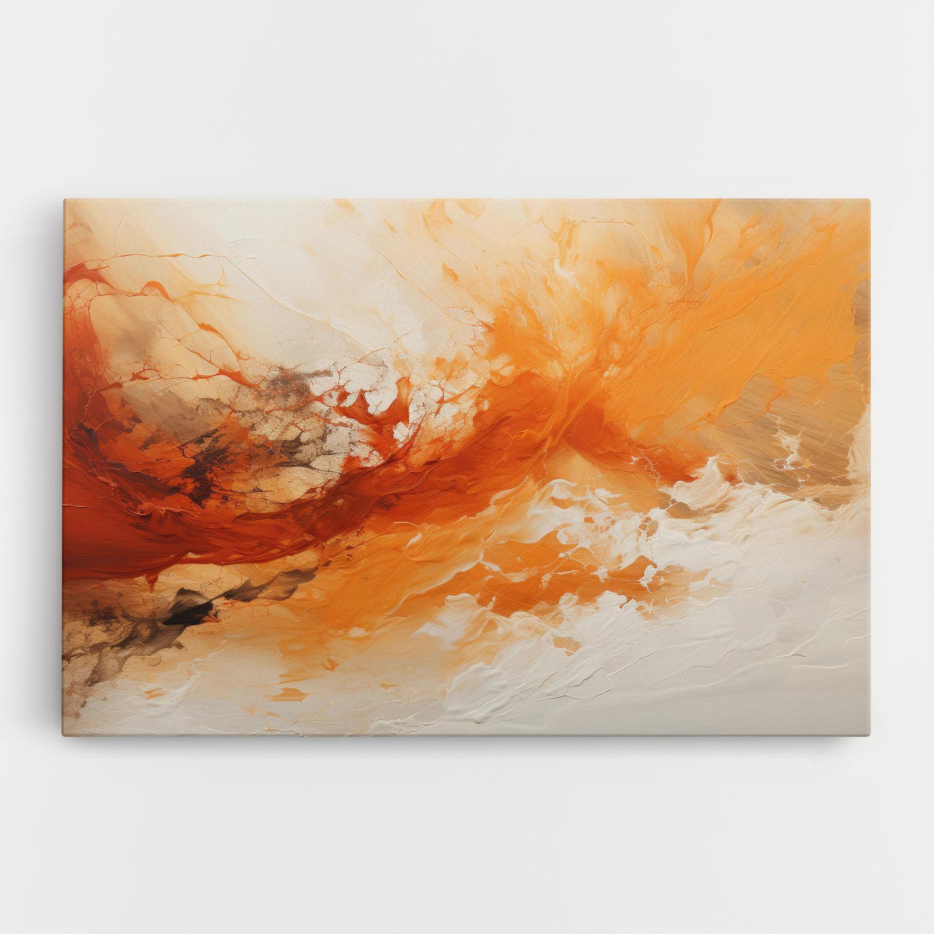 Leinwandbild Abstract Fire Painting mockup 0