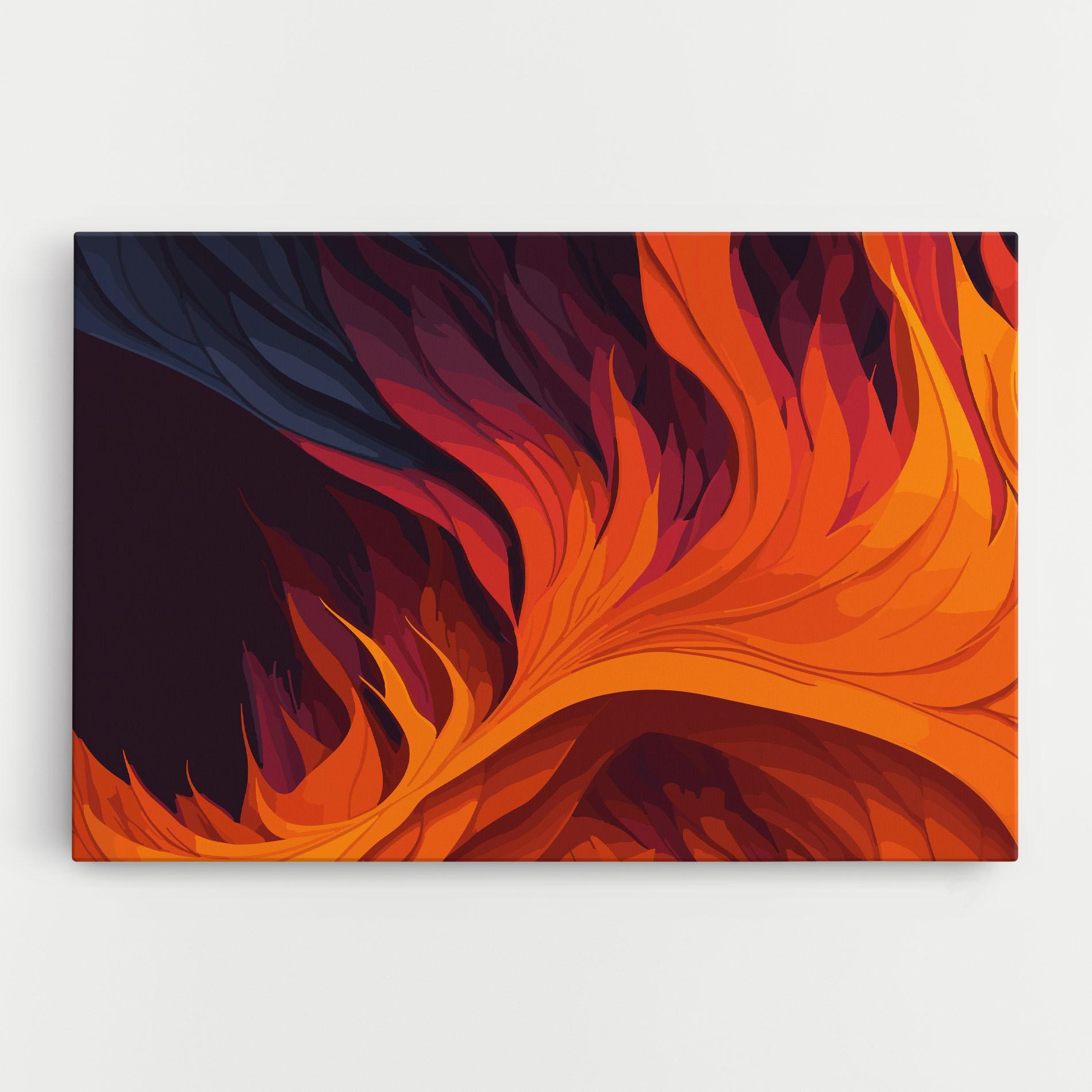 Leinwandbild Artistic Fire mockup 0