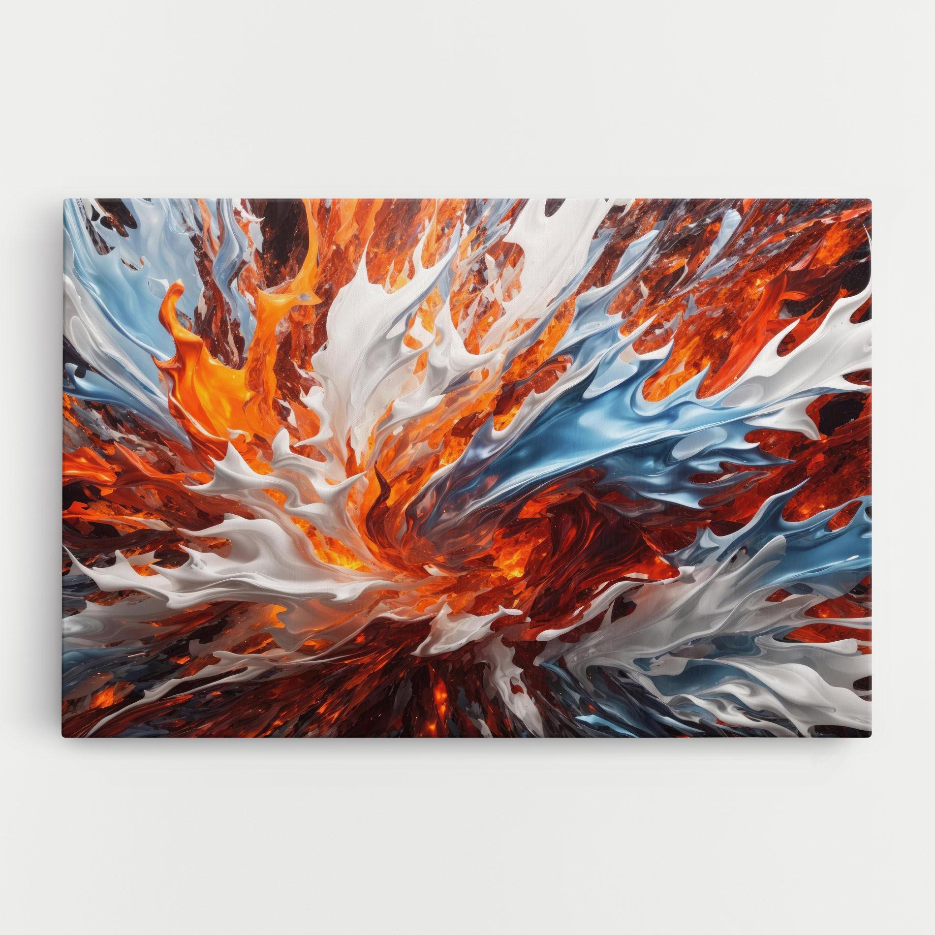 Leinwandbild Flame Rase mockup 0