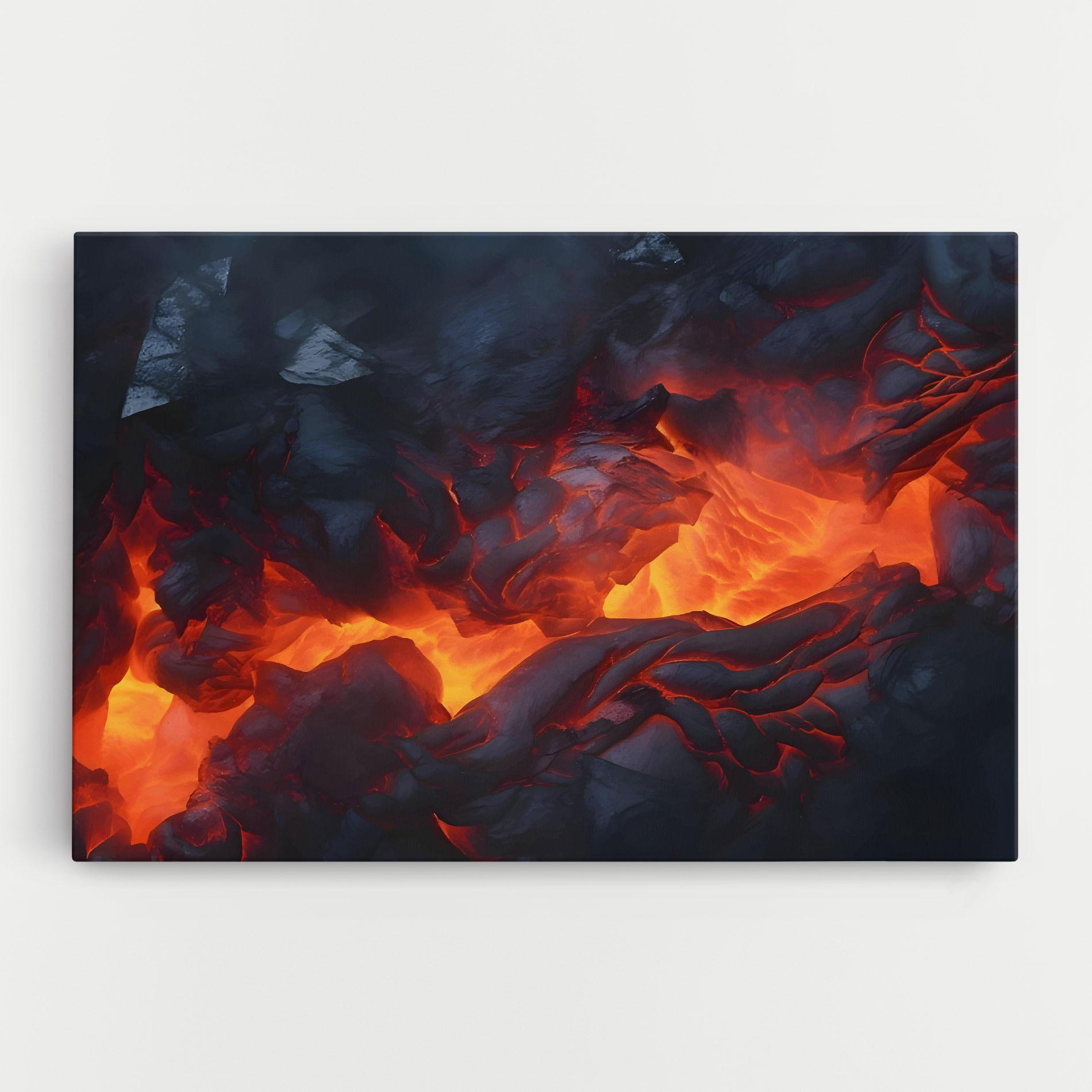 Leinwandbild Lava Art mockup 0
