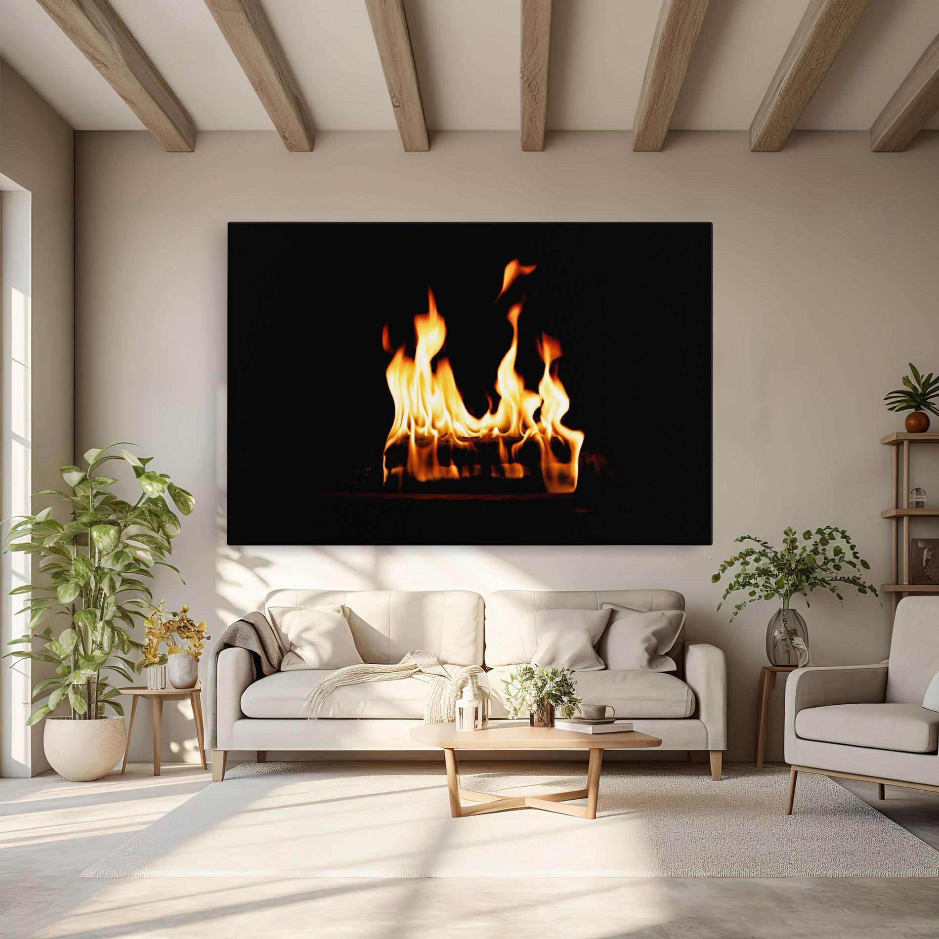 Leinwandbild Calm Fire mockup 6