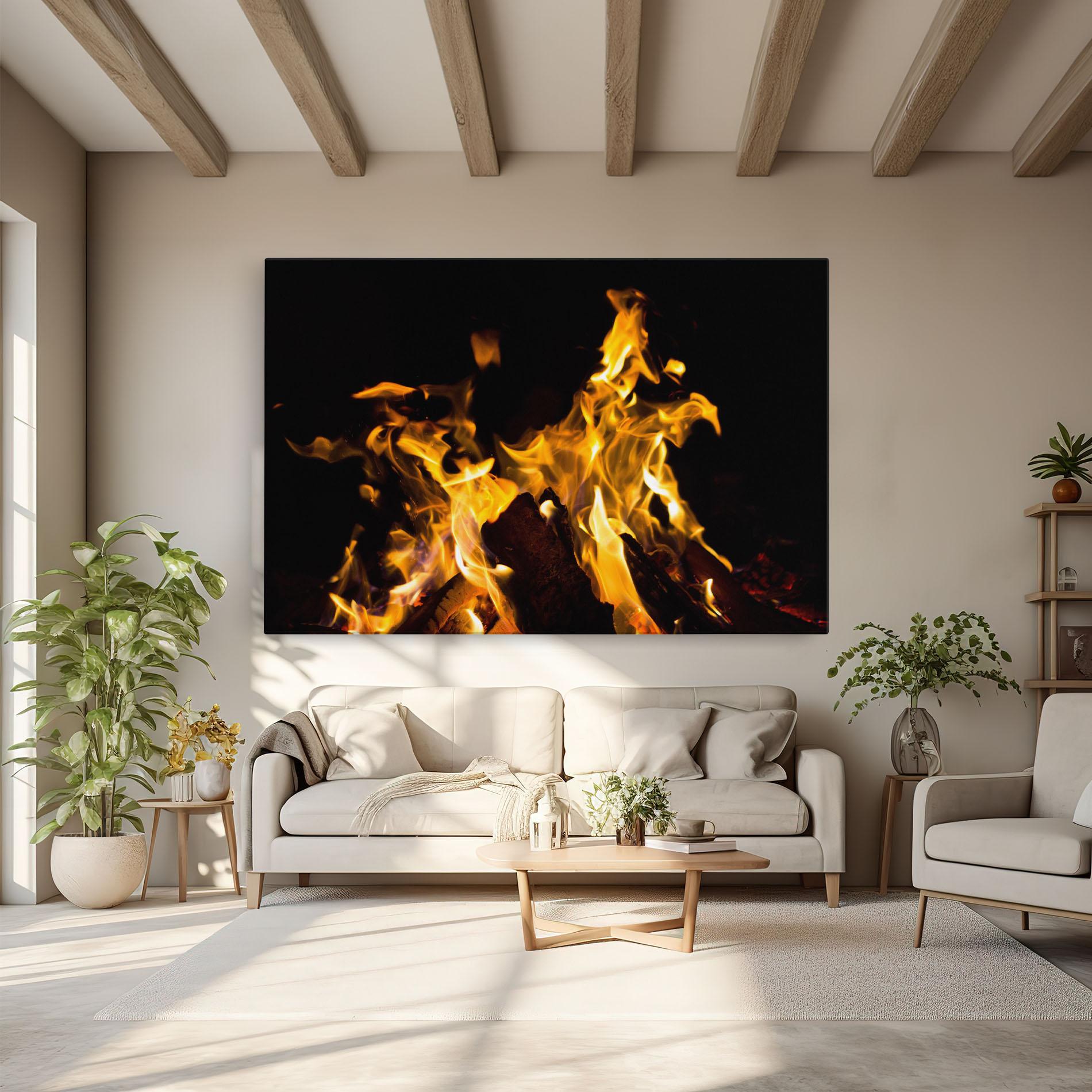 Leinwandbild Fire Dance mockup 6