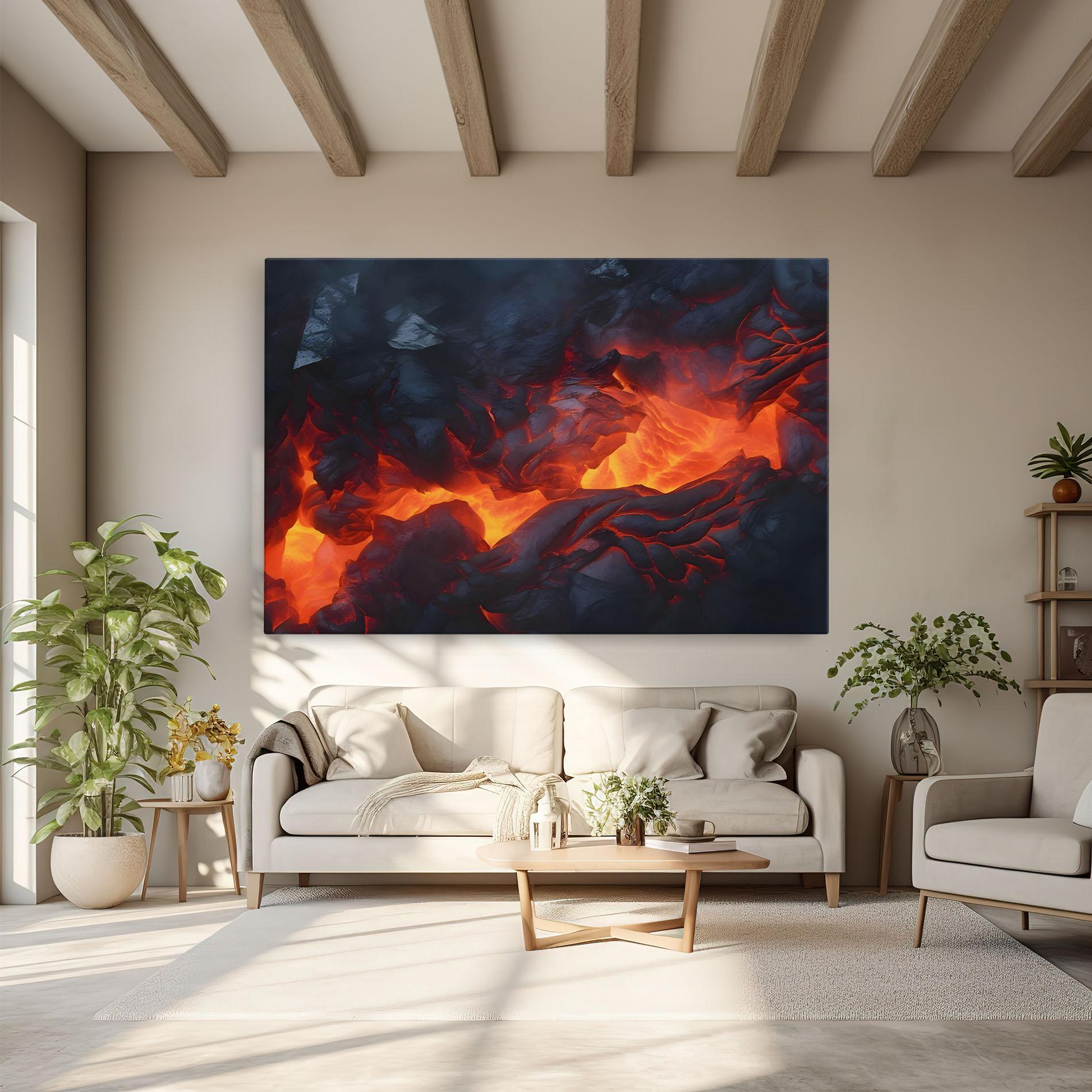 Leinwandbild Lava Art mockup 6