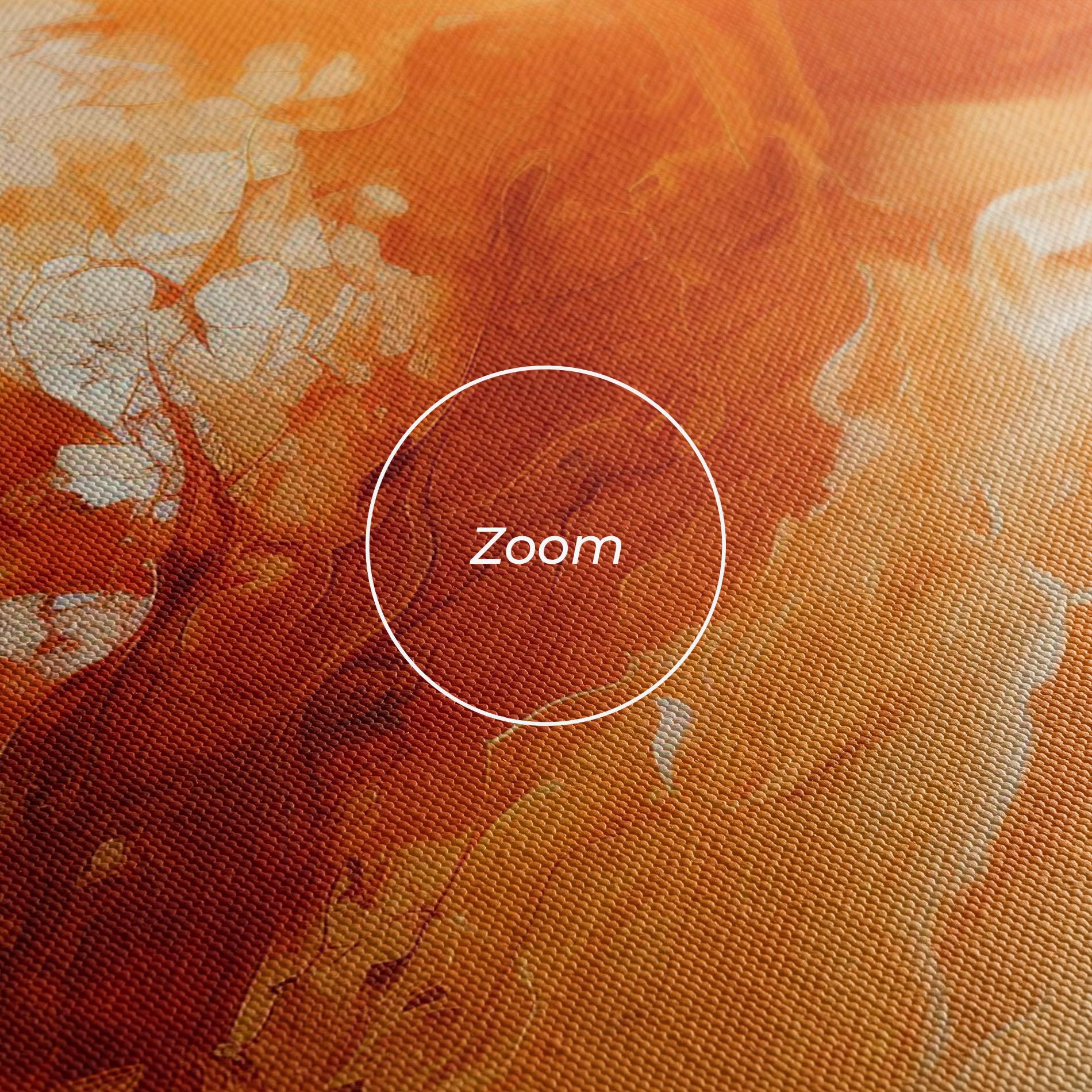 Leinwandbild Abstract Fire Painting mockup 3