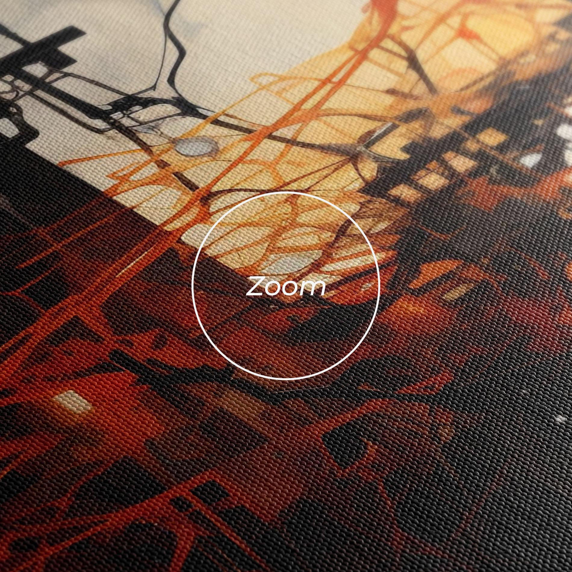 Leinwandbild Abstract Fire Style mockup 3