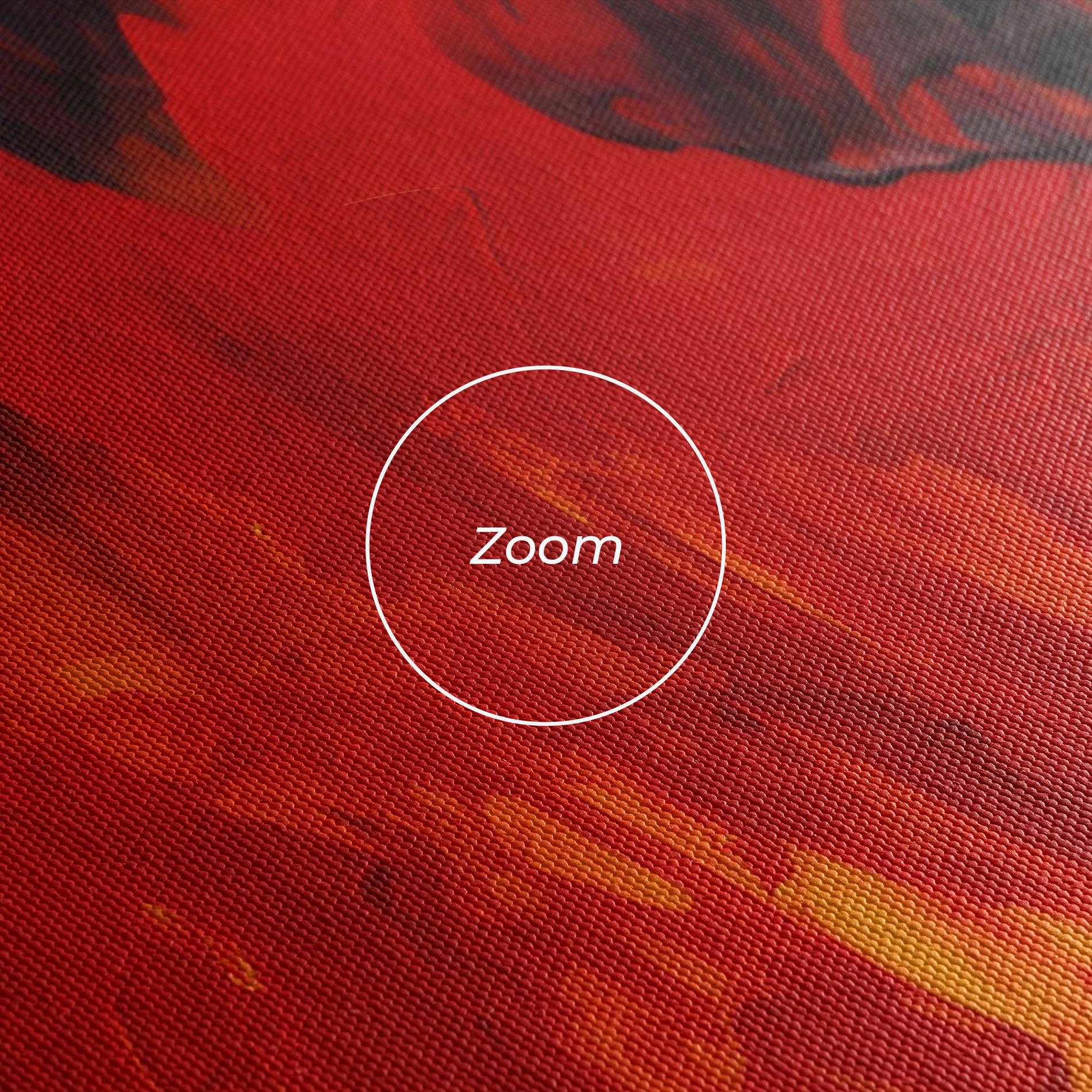 Leinwandbild Colorful Fire Art mockup 3