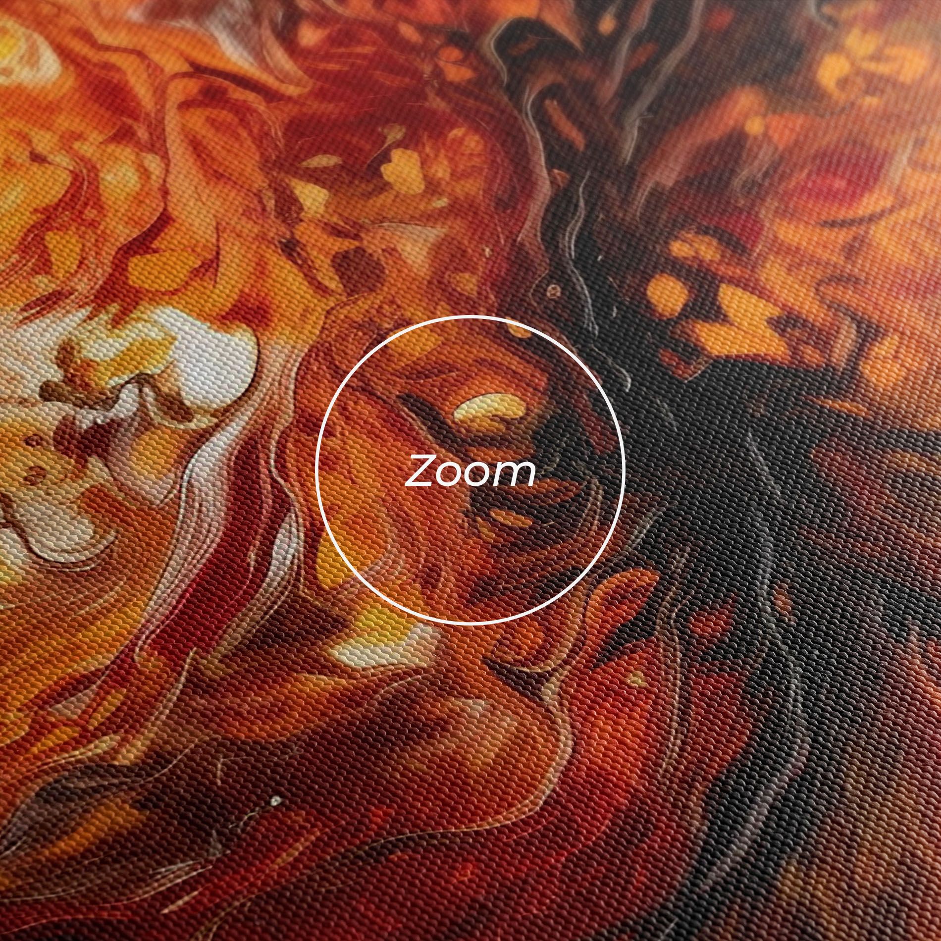 Fiery Red Orange Art mockup 3