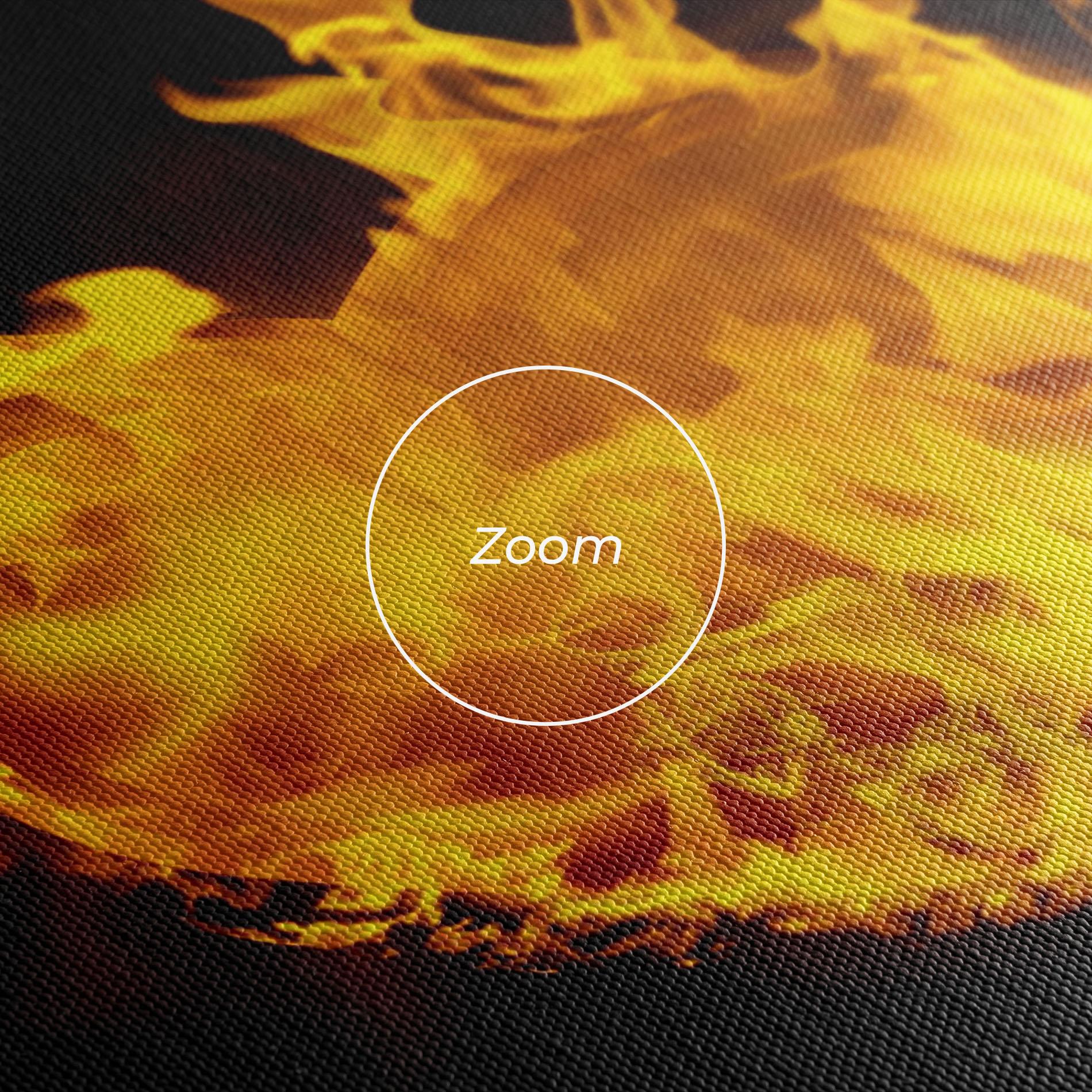 Leinwandbild Fire Heart mockup 3