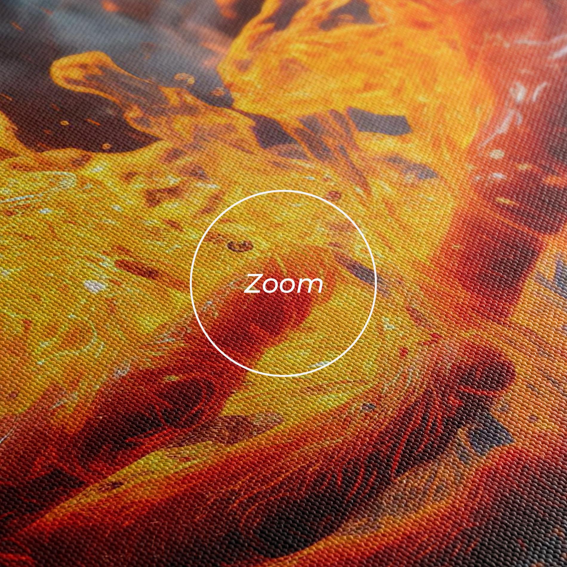 Leinwandbild Fire Water mockup 3