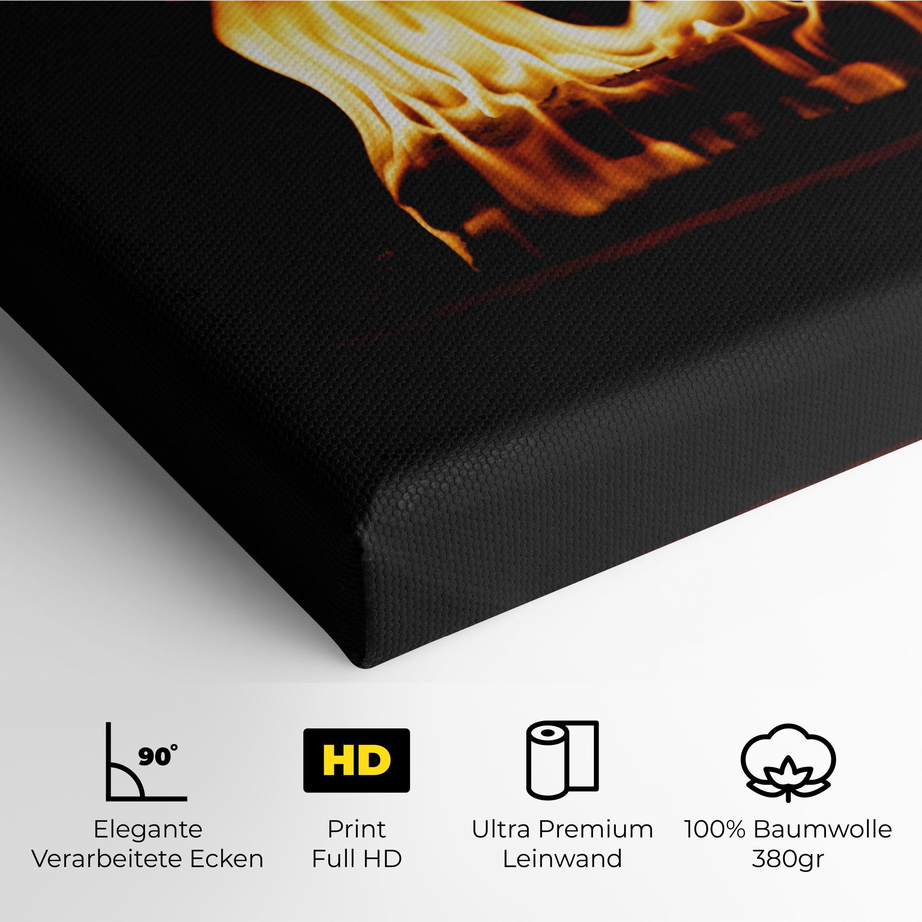 Leinwandbild Calm Fire mockup 4