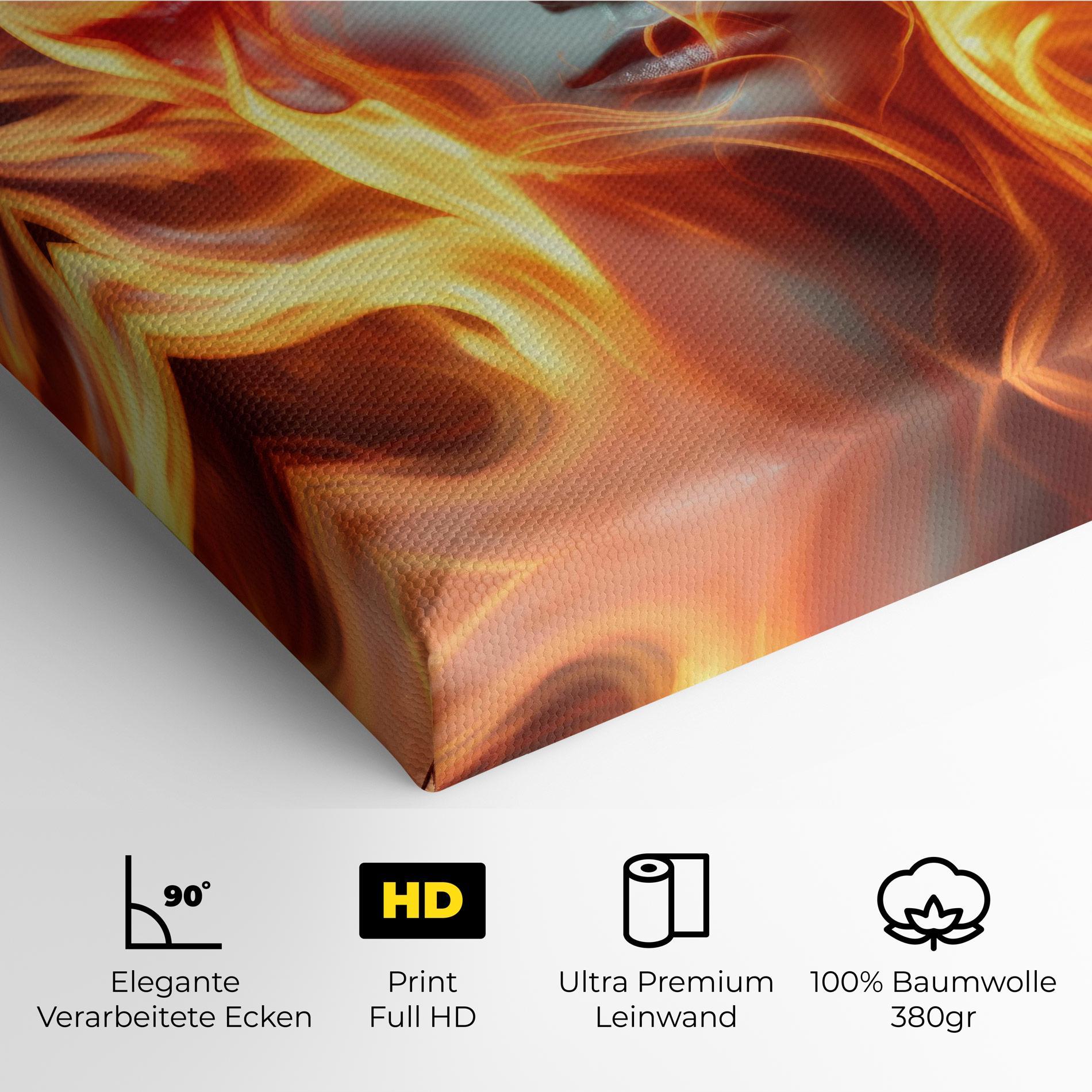 Leinwandbild Fire Hair mockup 4