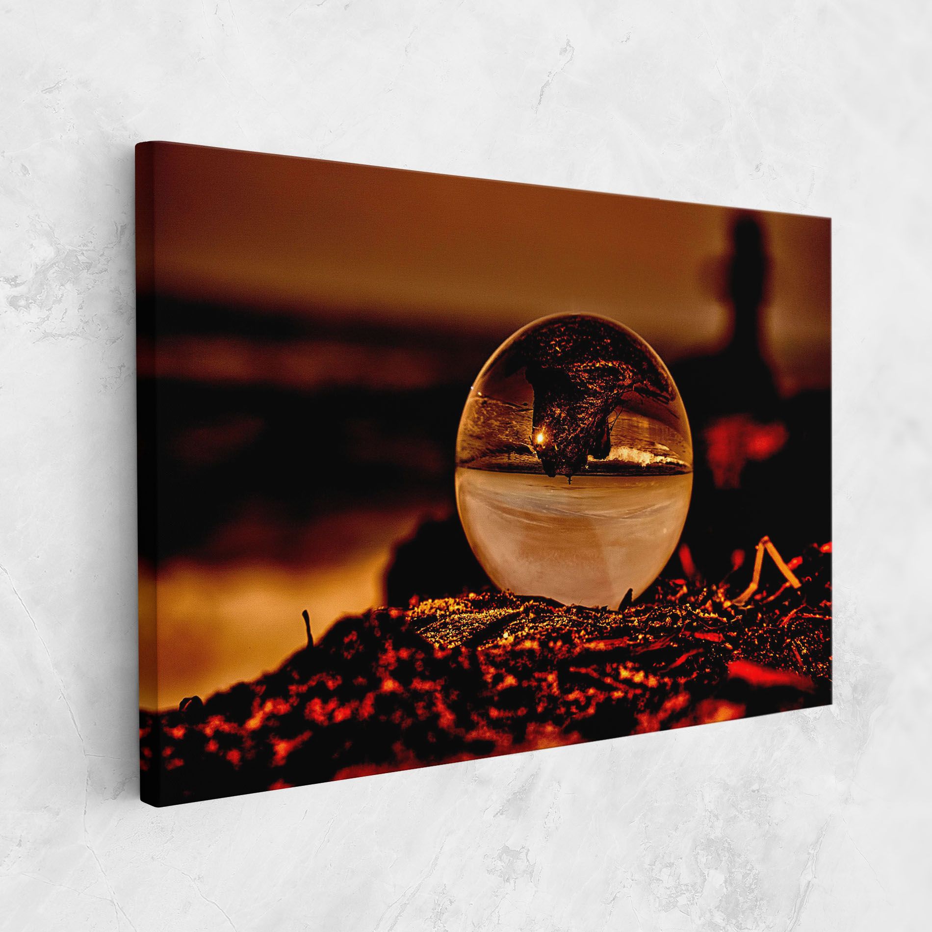 Fire Glass Ball mockup 1