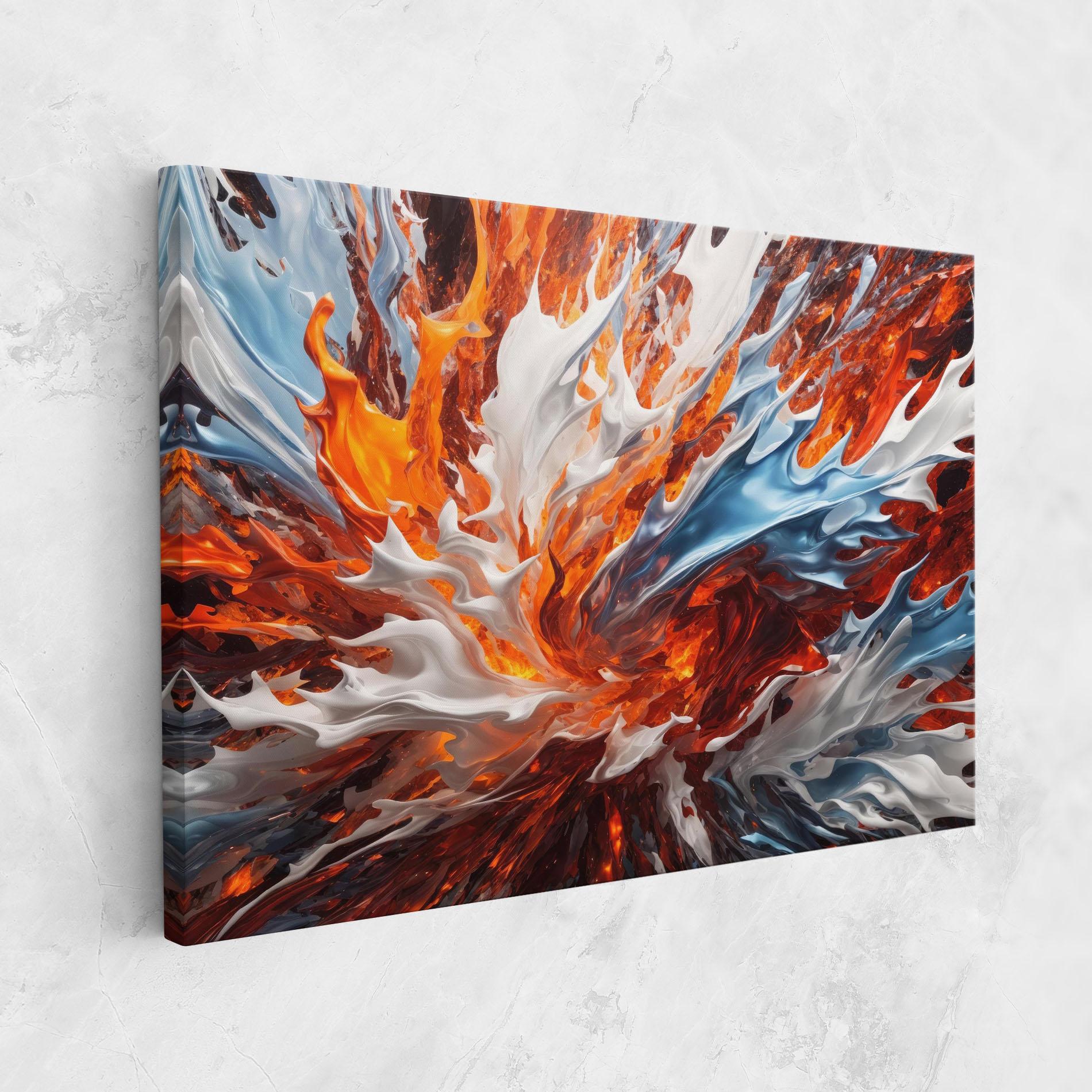 Leinwandbild Flame Rase mockup 1