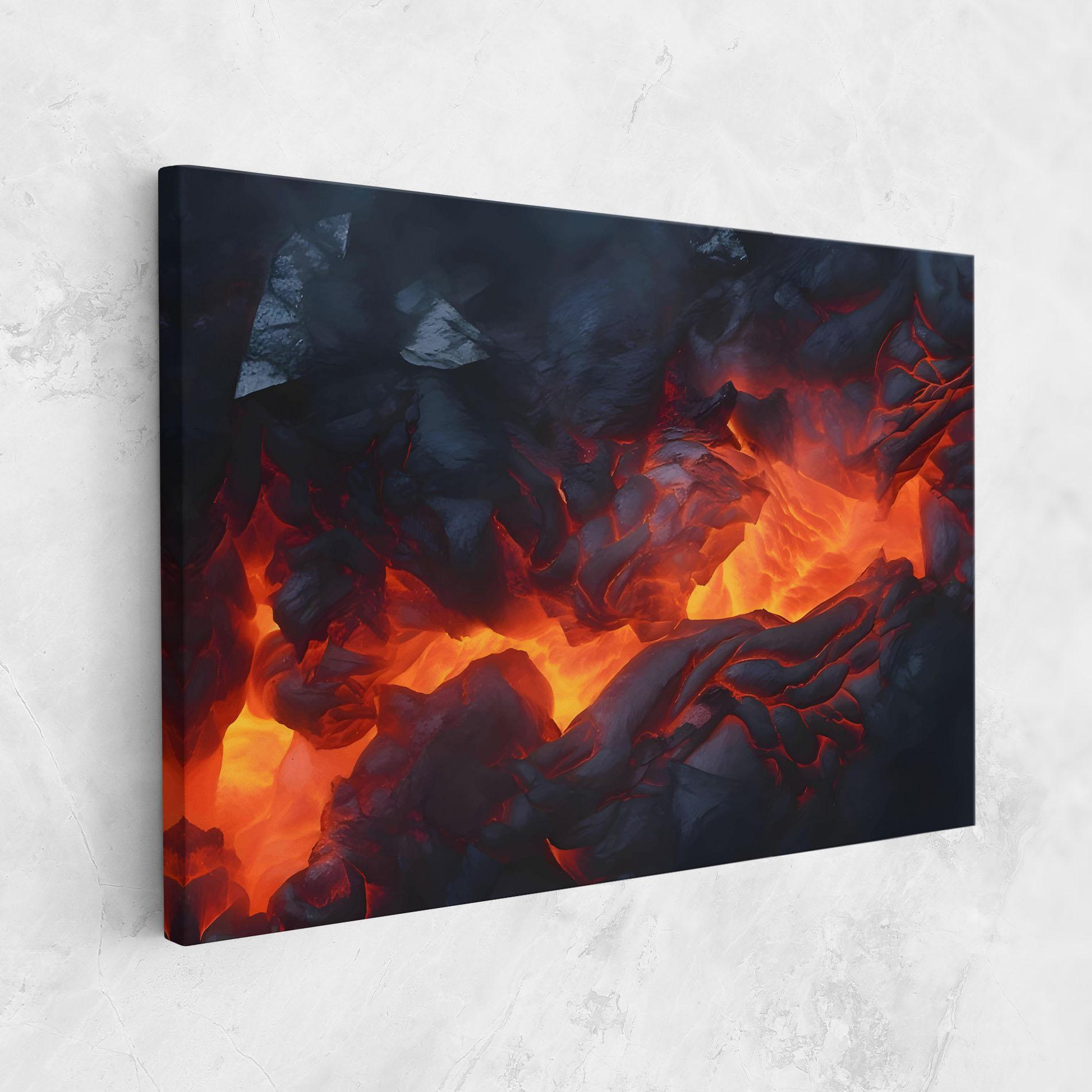 Leinwandbild Lava Art mockup 1