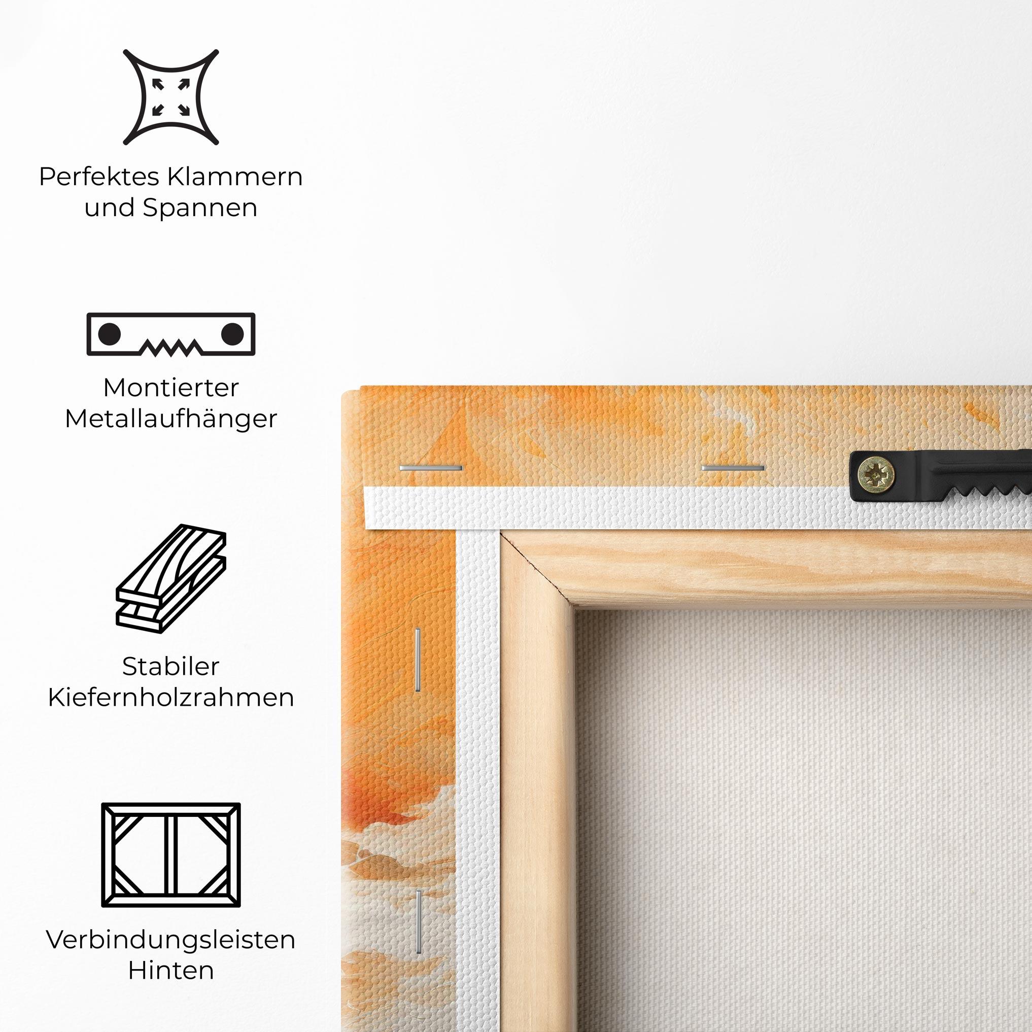 Leinwandbild Abstract Fire Painting mockup 5