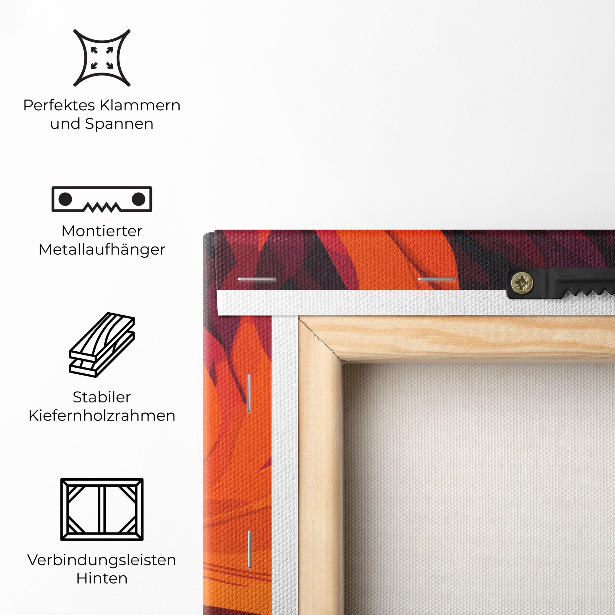 Leinwandbild Artistic Fire mockup 5
