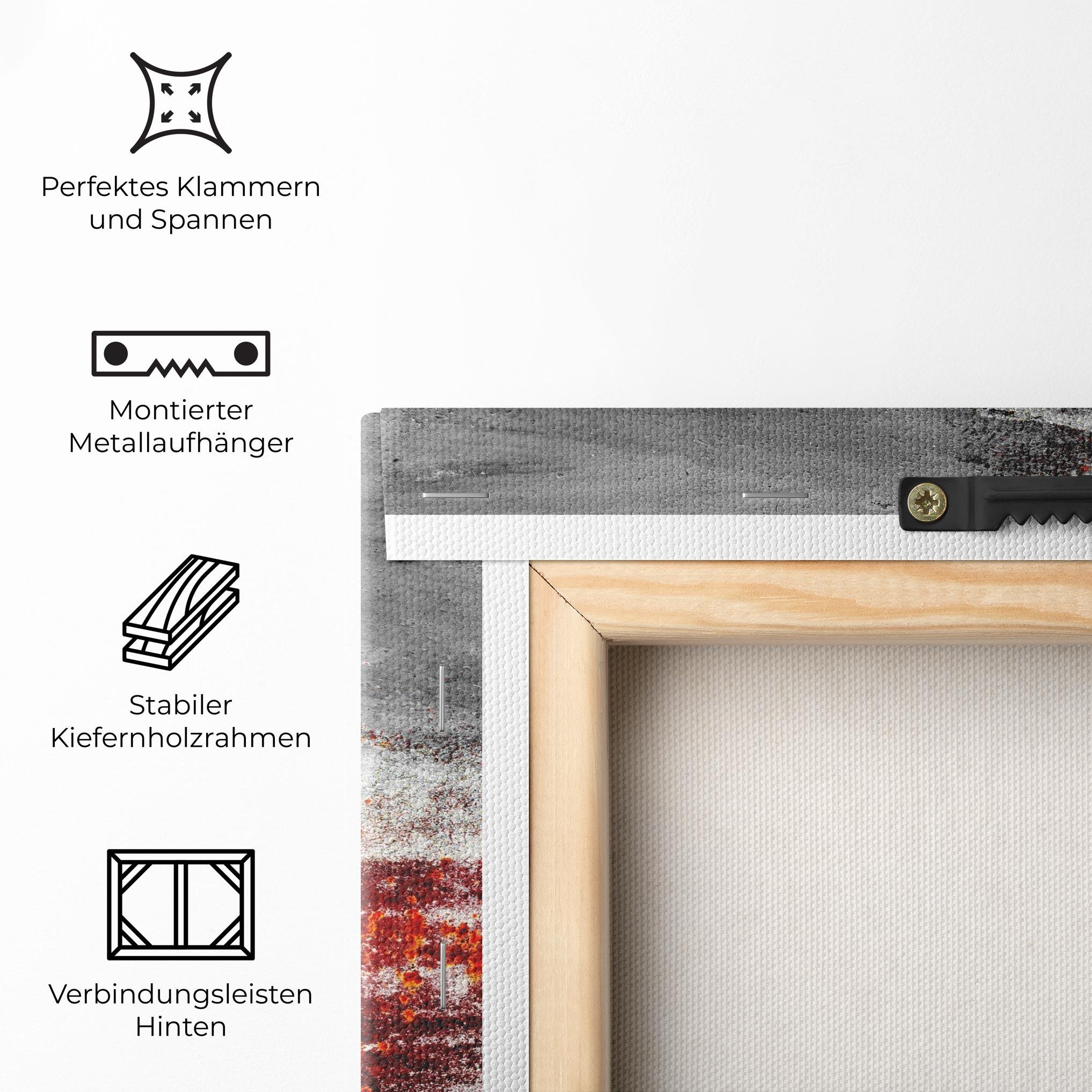 Leinwandbild Burning Sign mockup 5