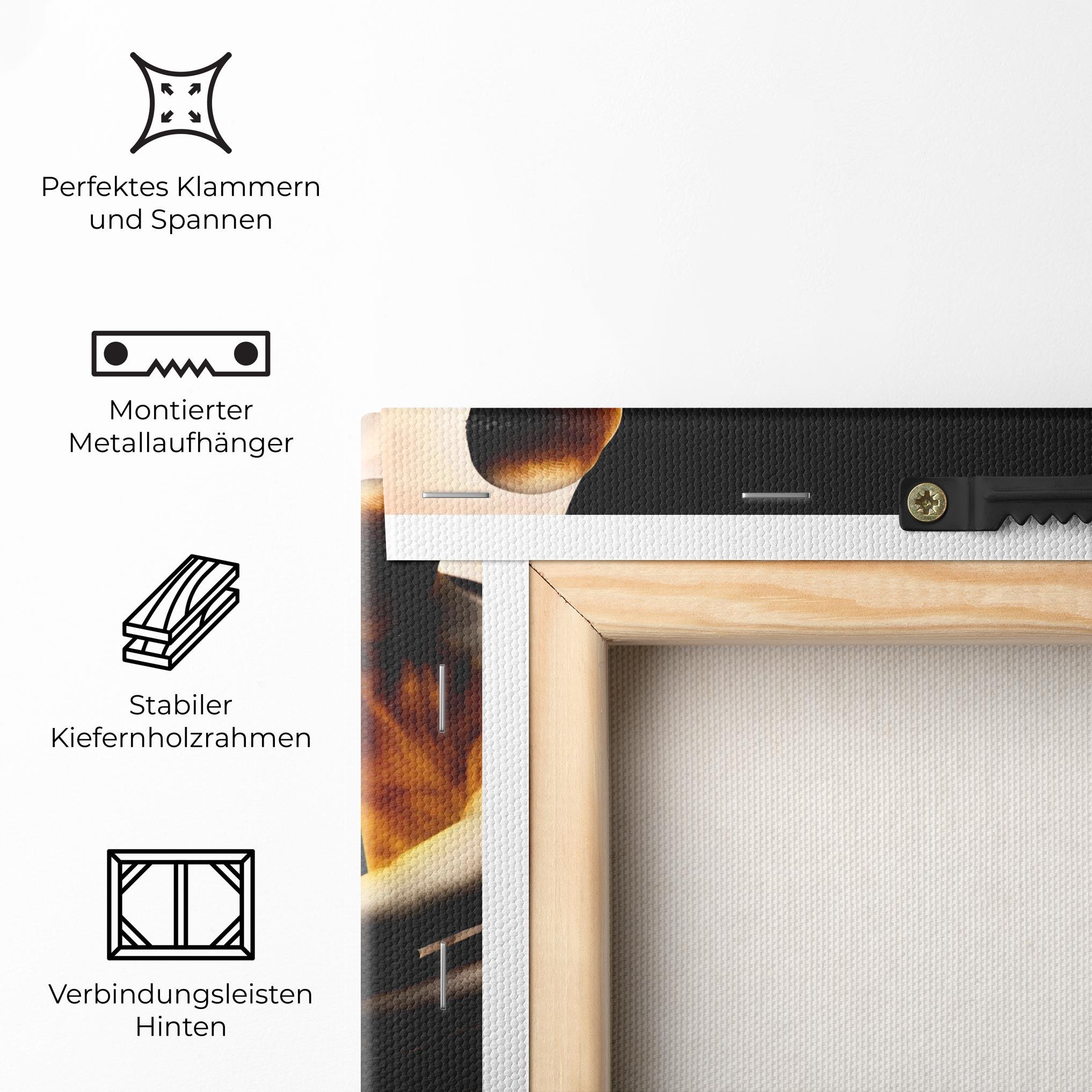 Leinwandbild Fire Heart mockup 5