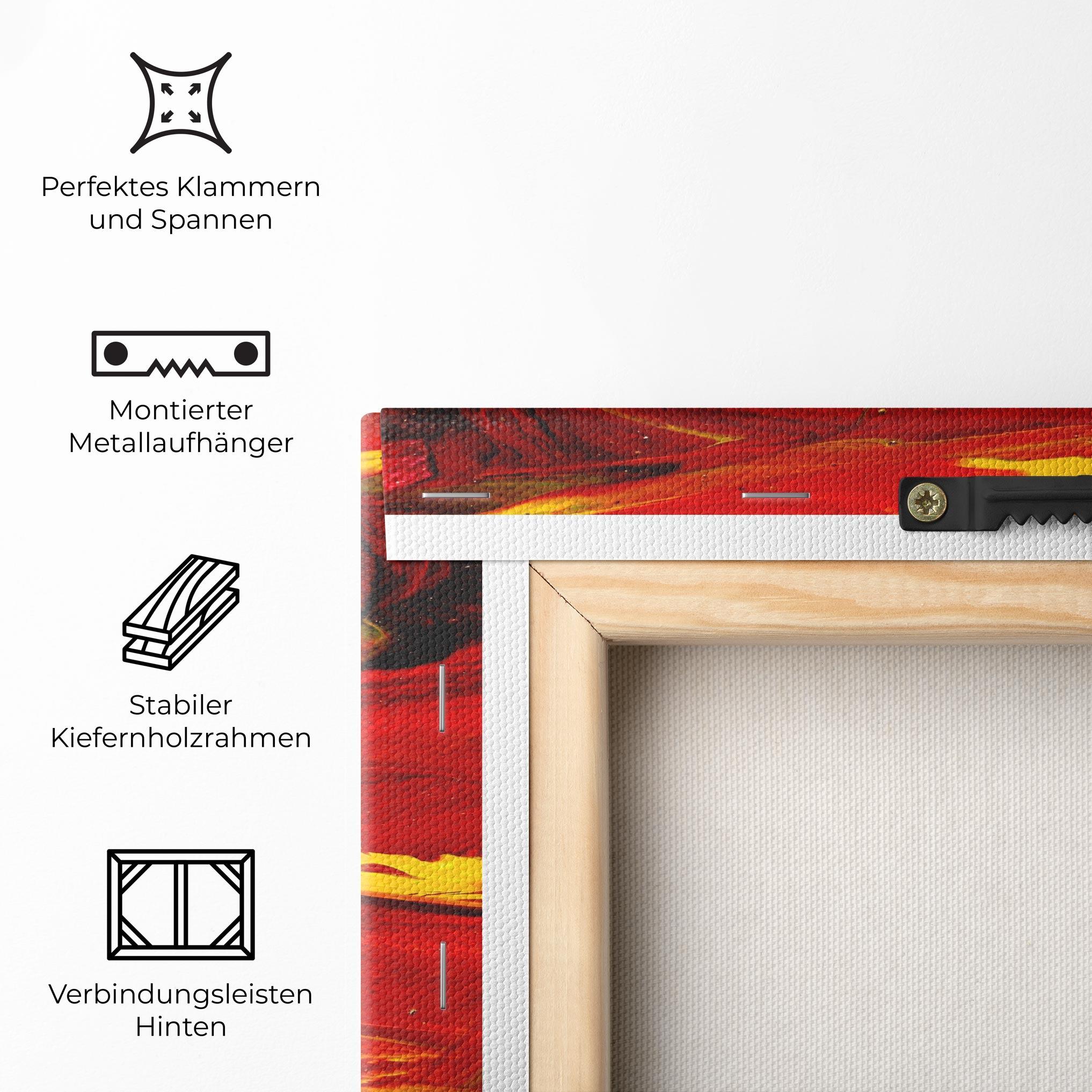 Leinwandbild Fire Painting mockup 5
