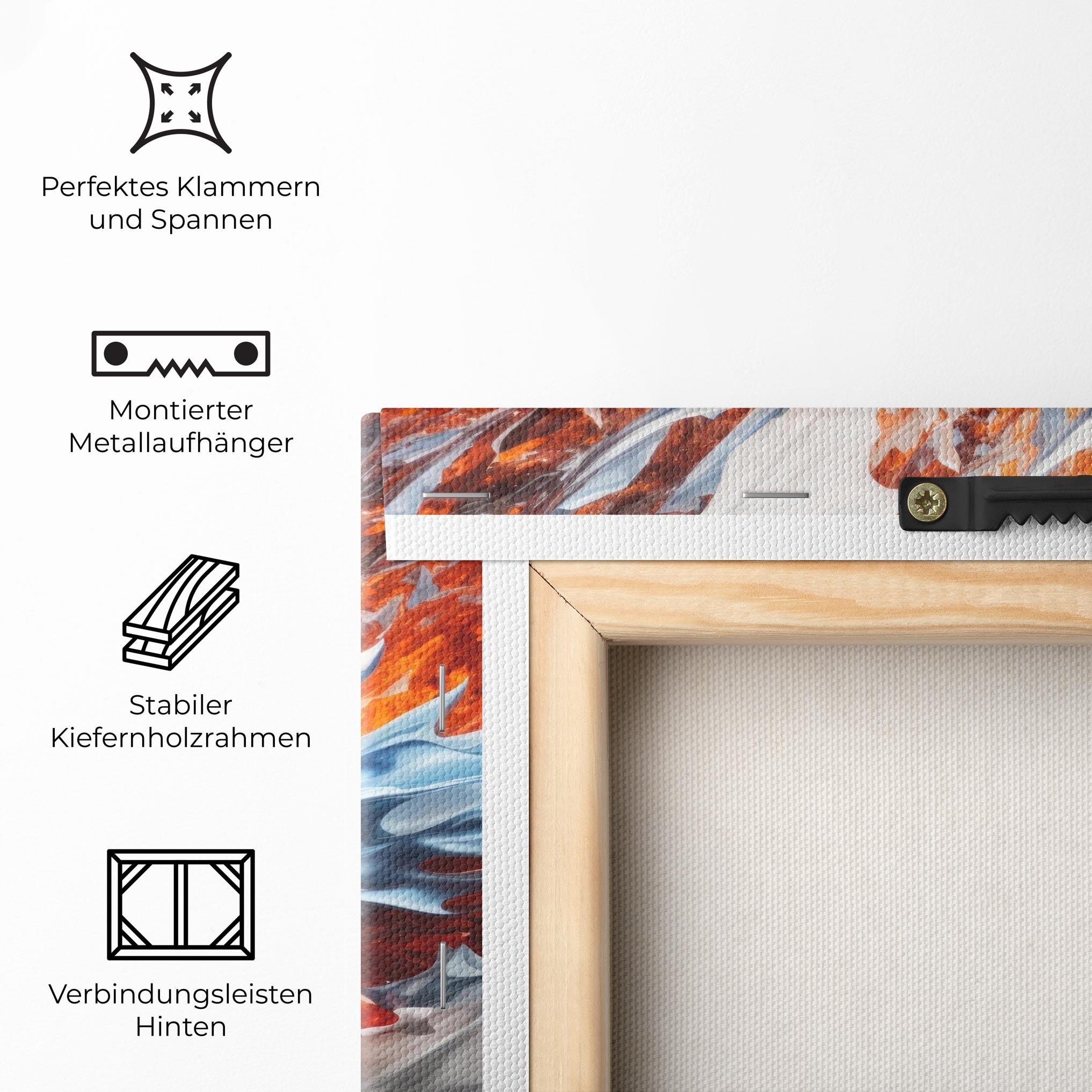 Leinwandbild Flame Rase mockup 5