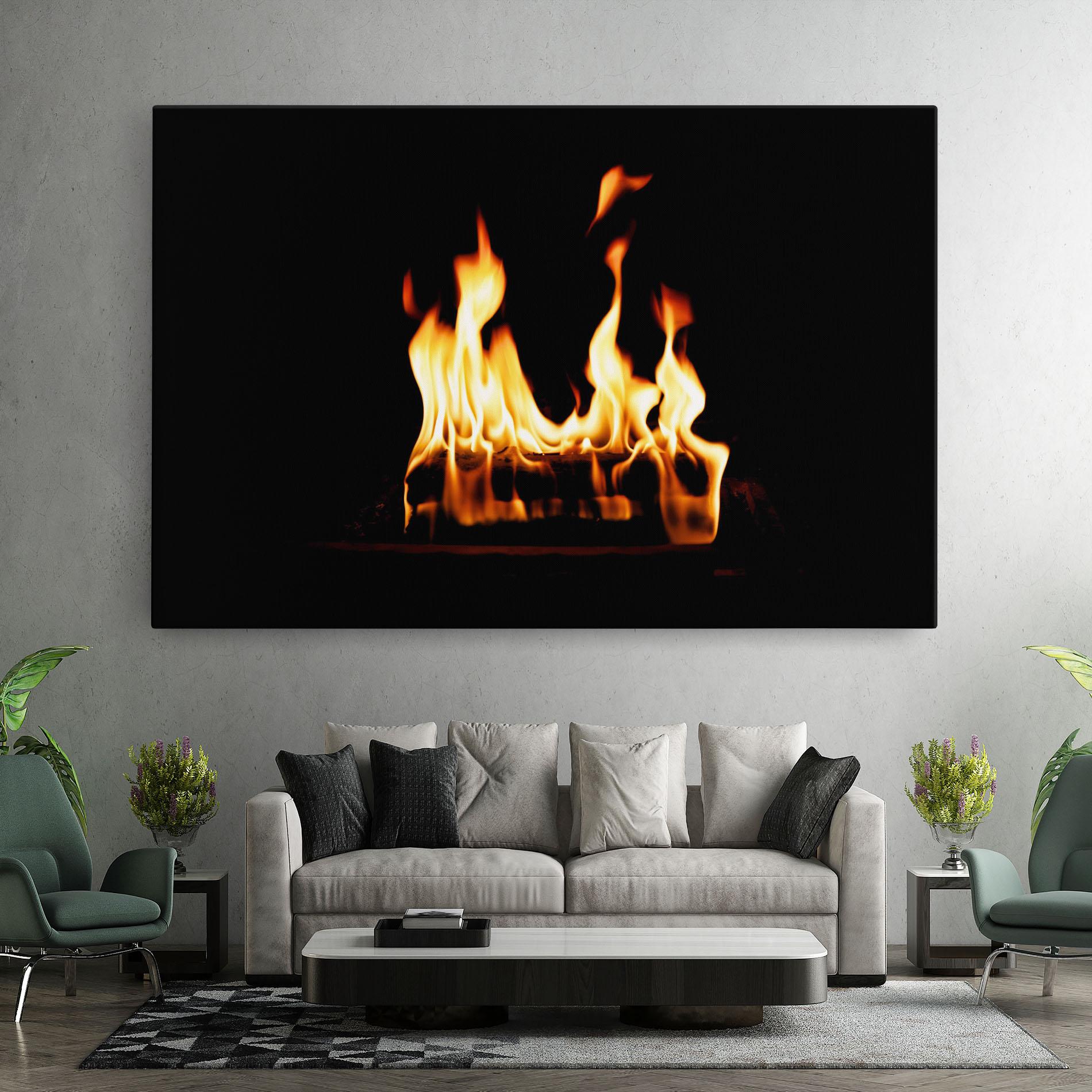 Leinwandbild Calm Fire mockup 7