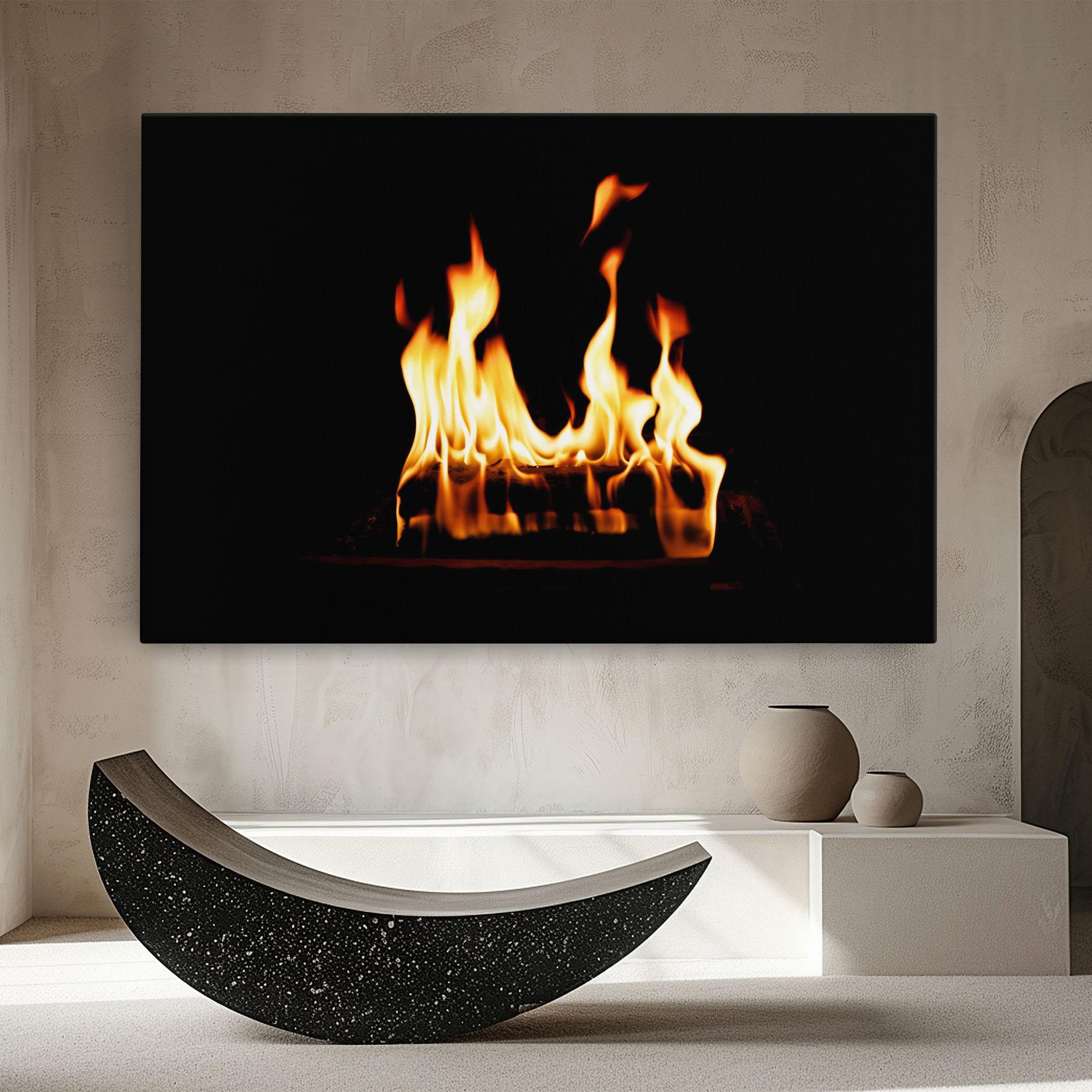 Leinwandbild Calm Fire mockup 8
