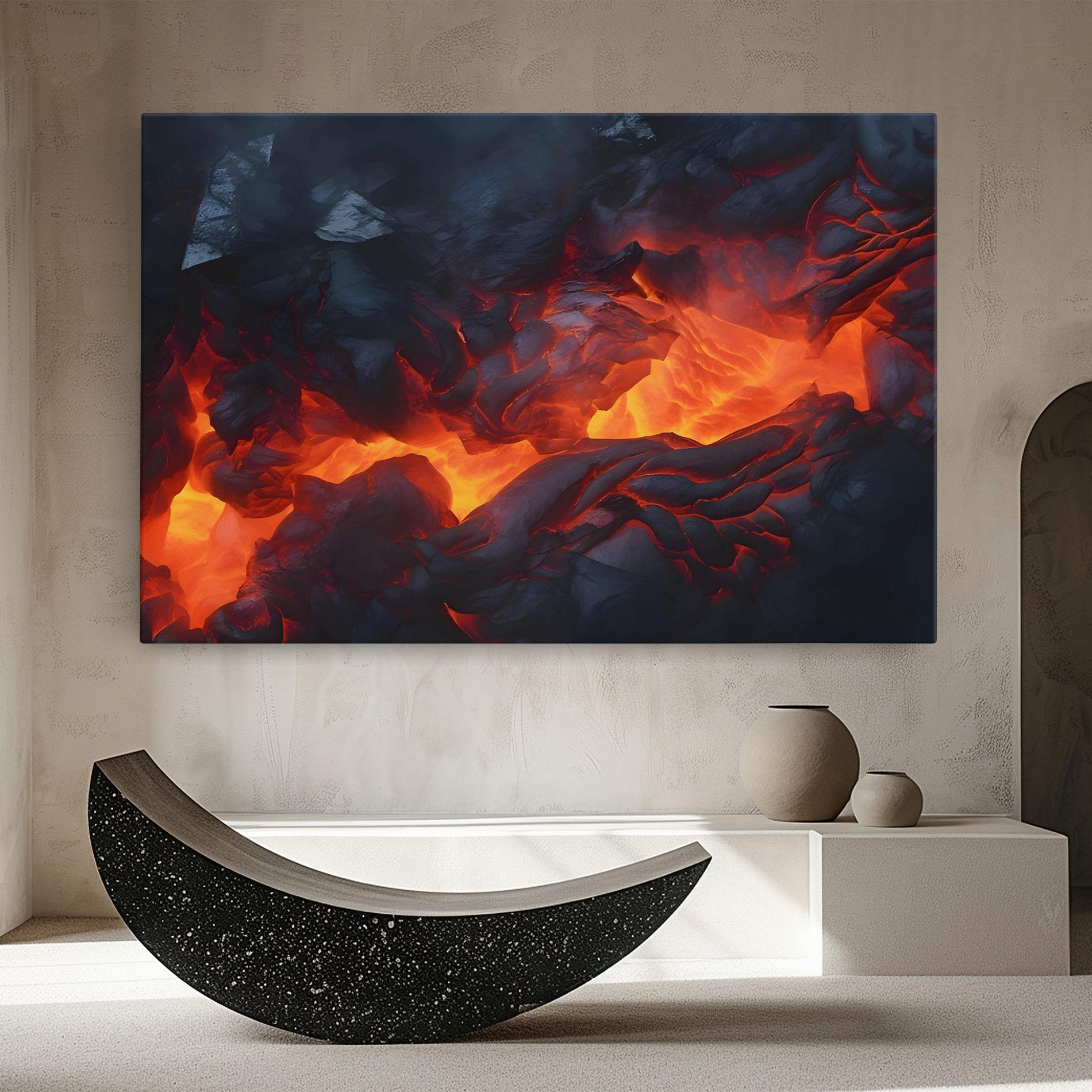 Leinwandbild Lava Art mockup 8
