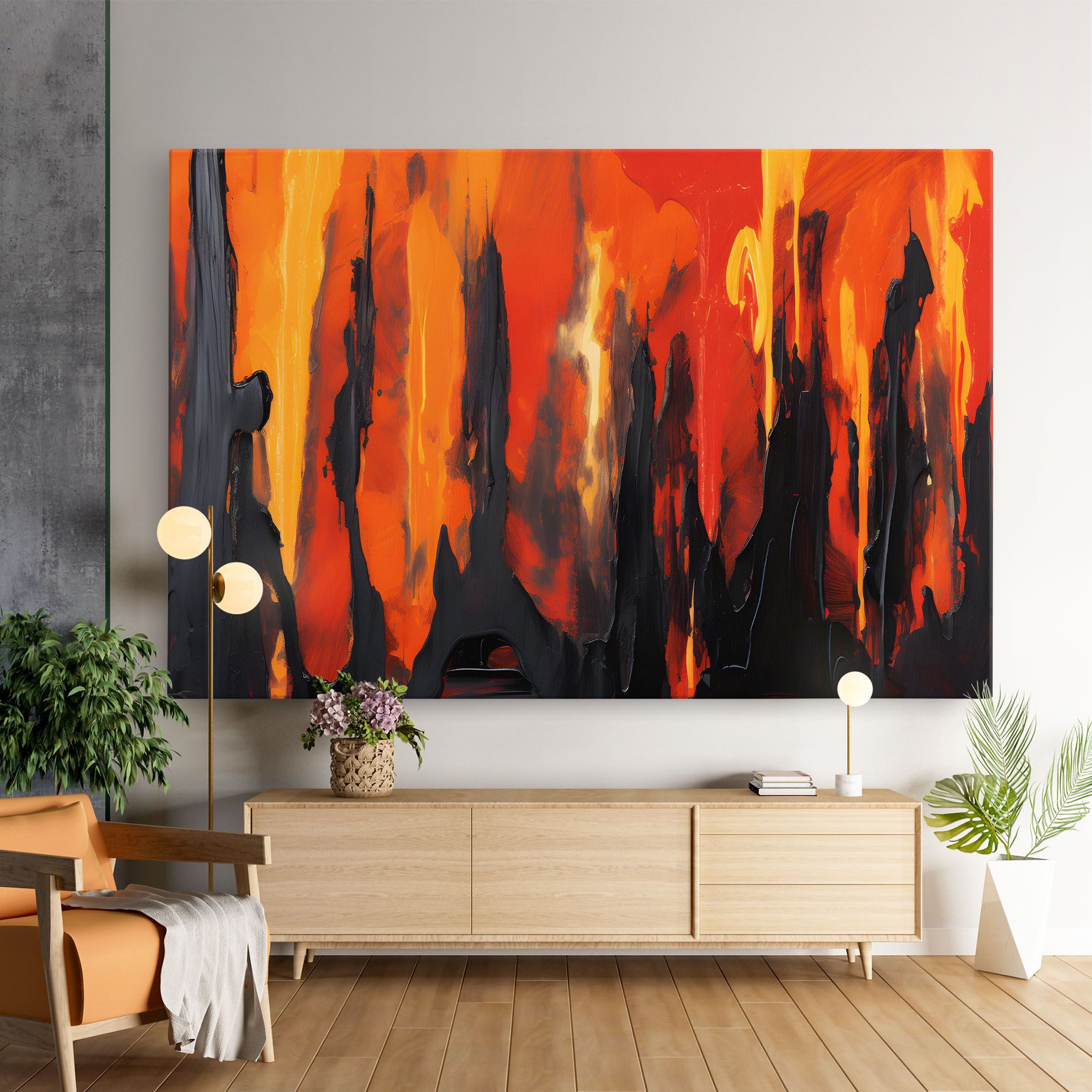 Abstract Fire Art mockup 9
