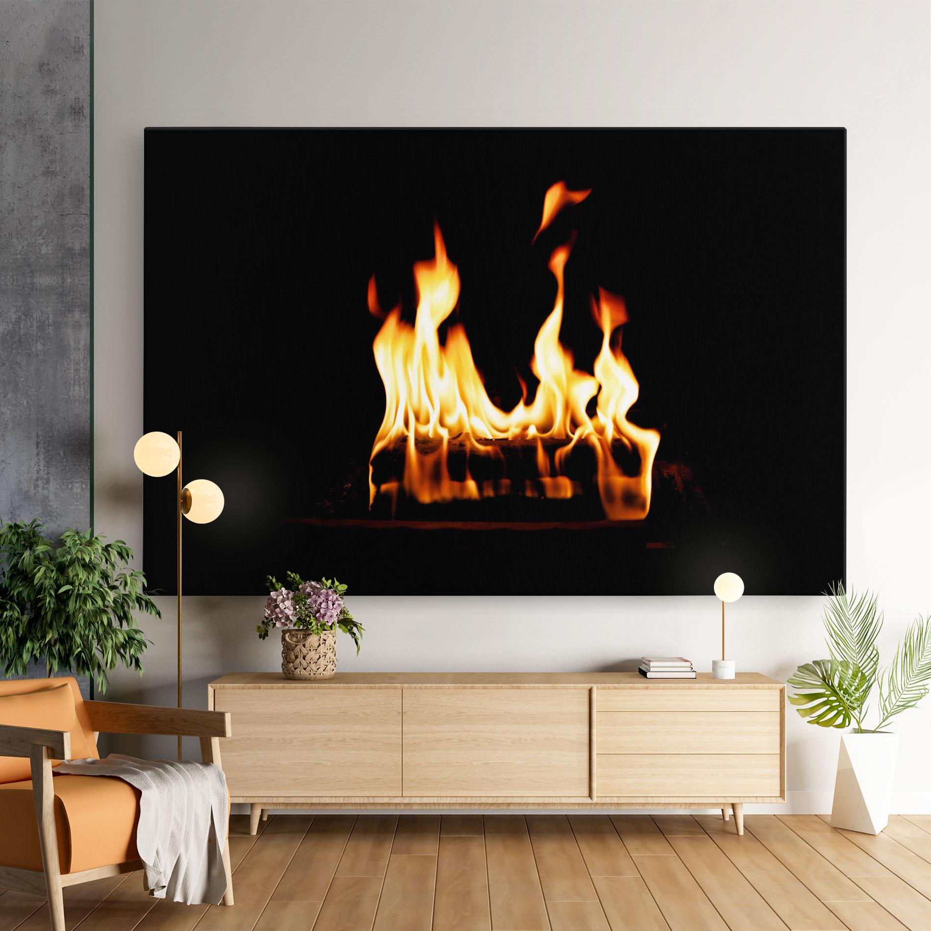 Leinwandbild Calm Fire mockup 9