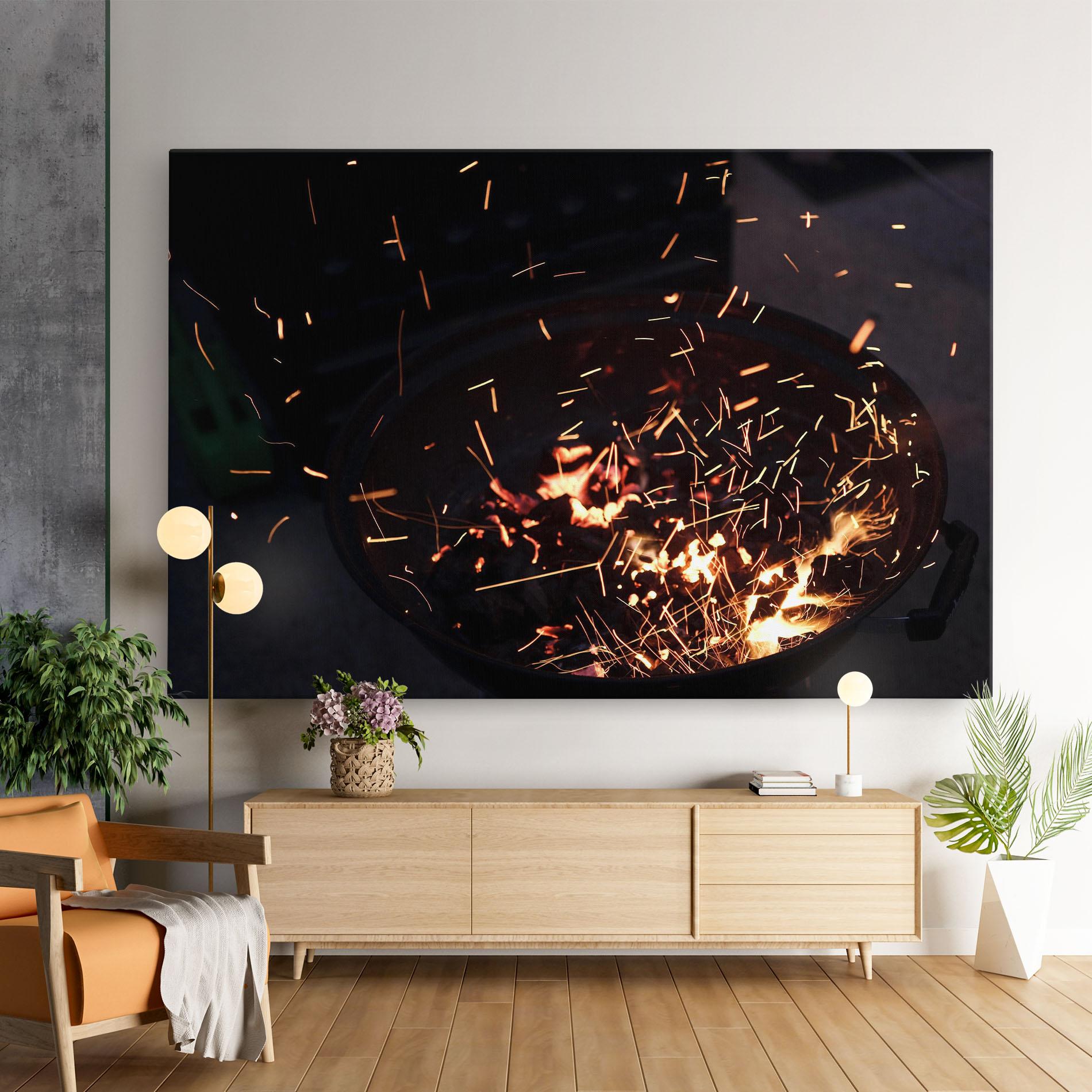 Leinwandbild Fire Little Lights mockup 9
