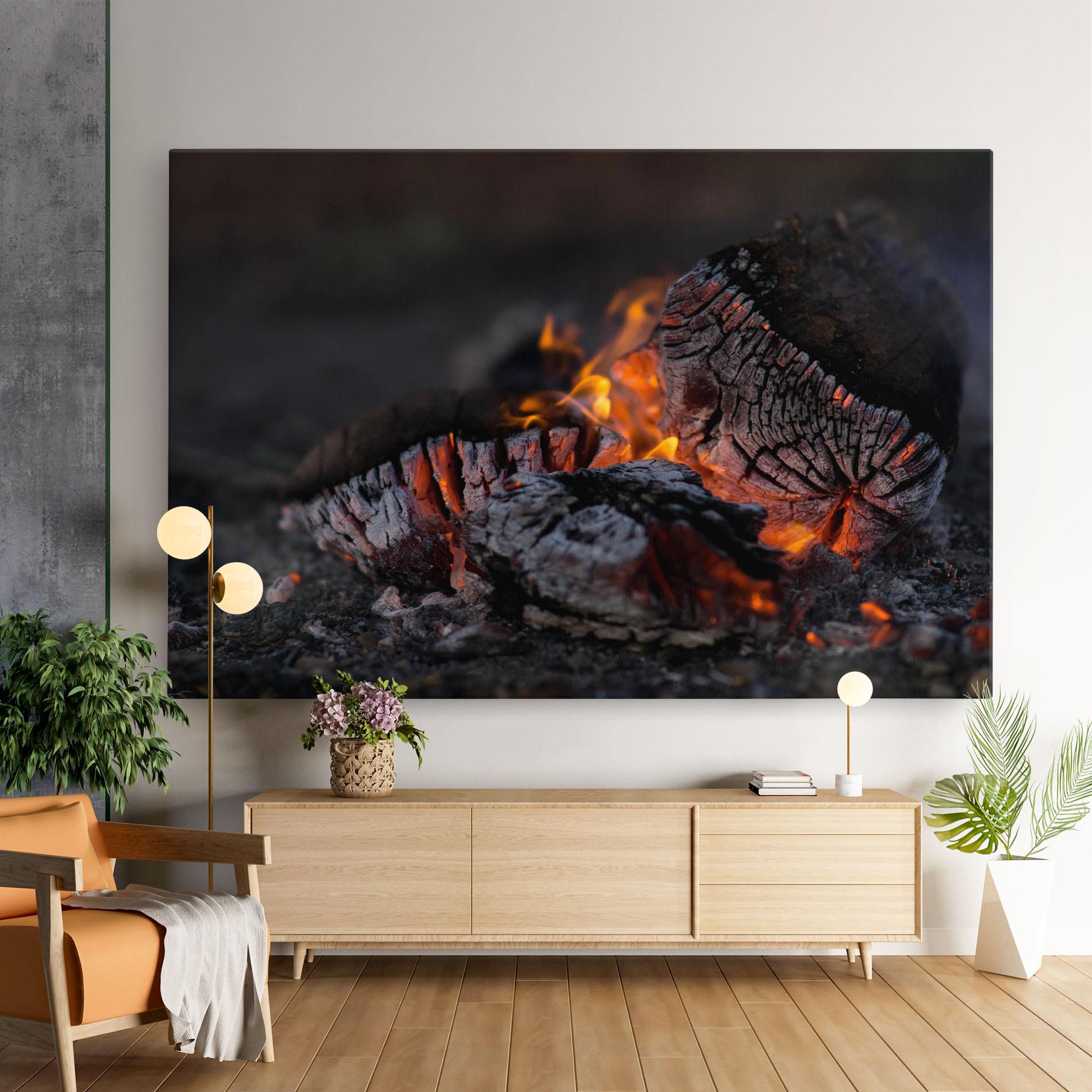 Leinwandbild Fire Start mockup 9