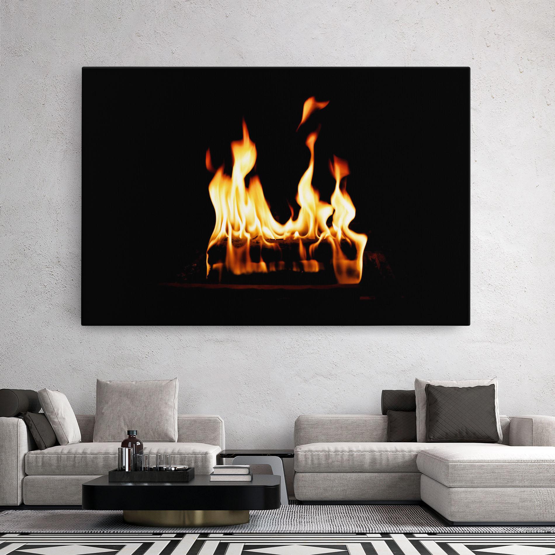Leinwandbild Calm Fire mockup 2