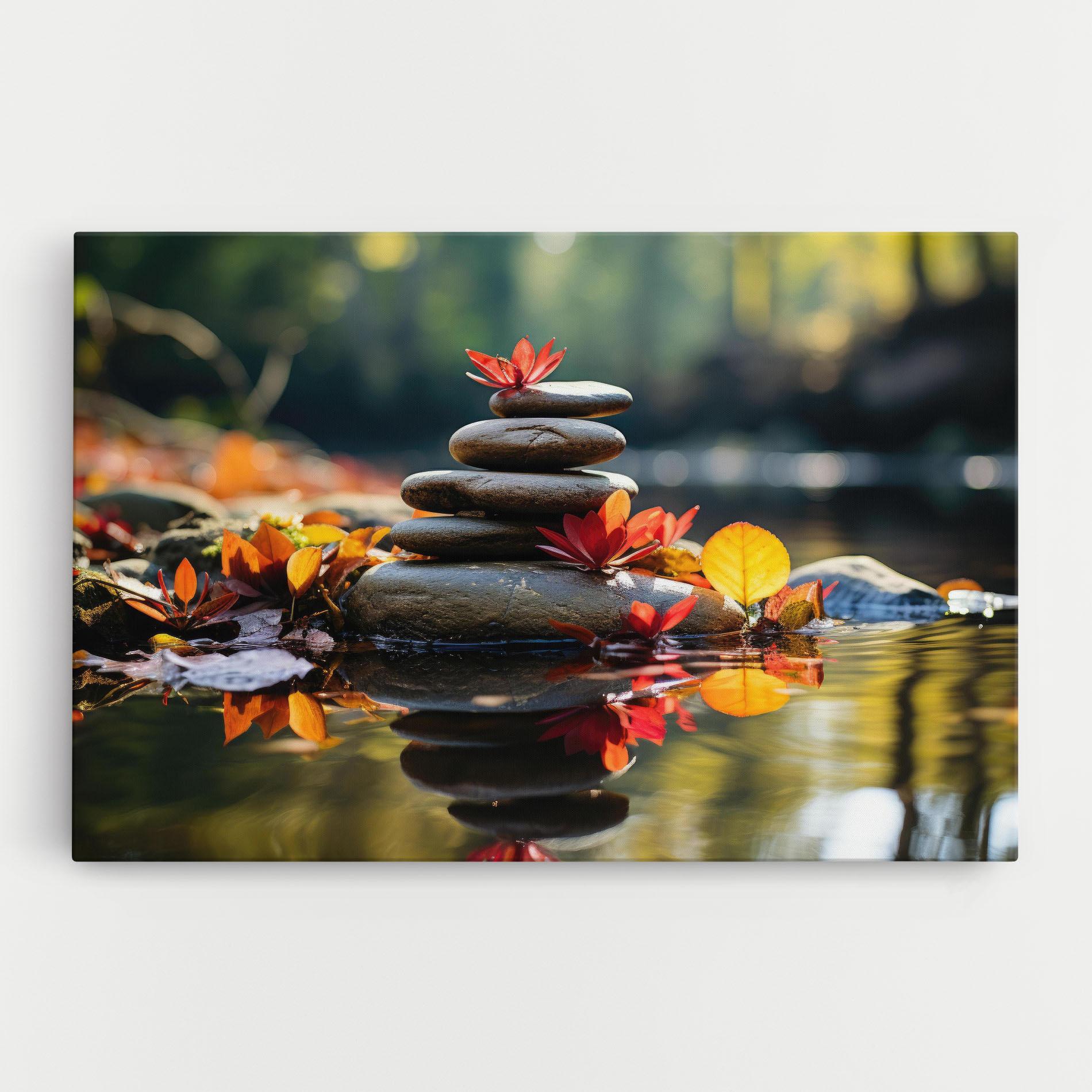 Leinwandbild Autumn Stones mockup 0