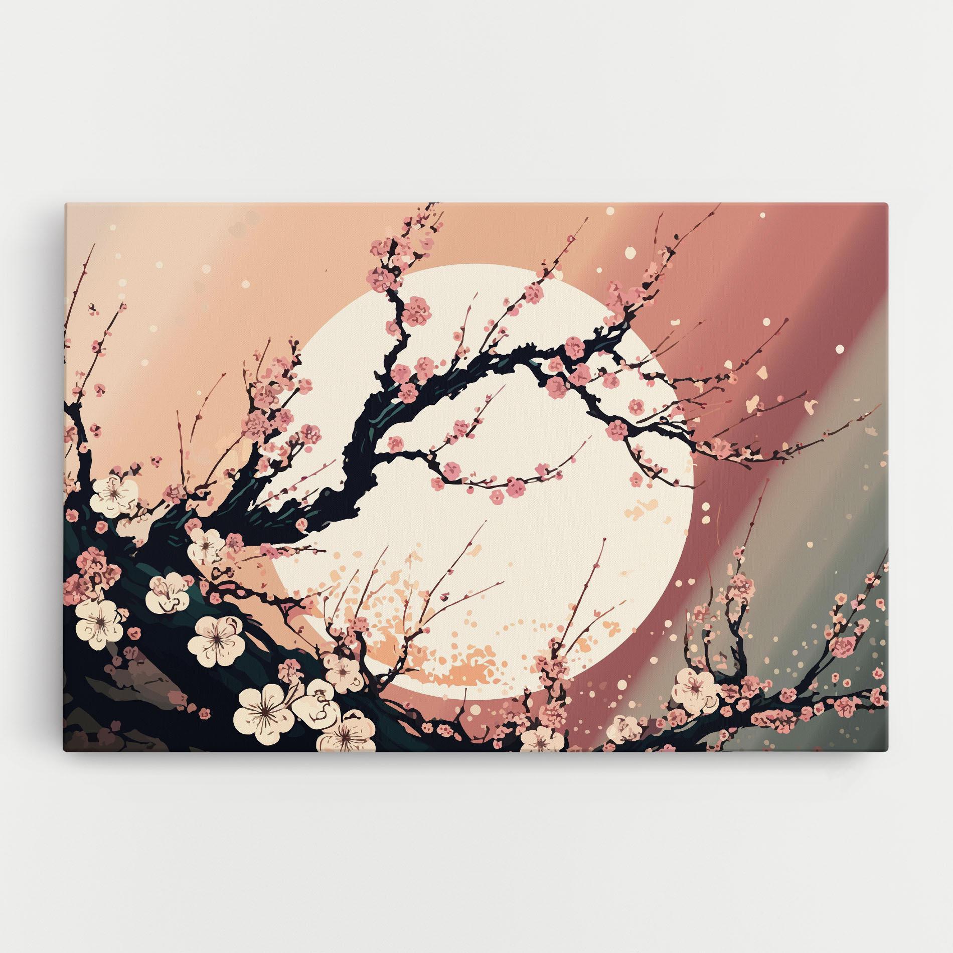 Leinwandbild Blossom Full Moon mockup 0