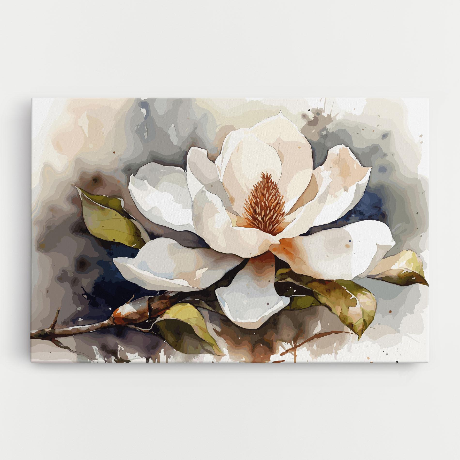 Leinwandbild Cream Nature Flower mockup 0