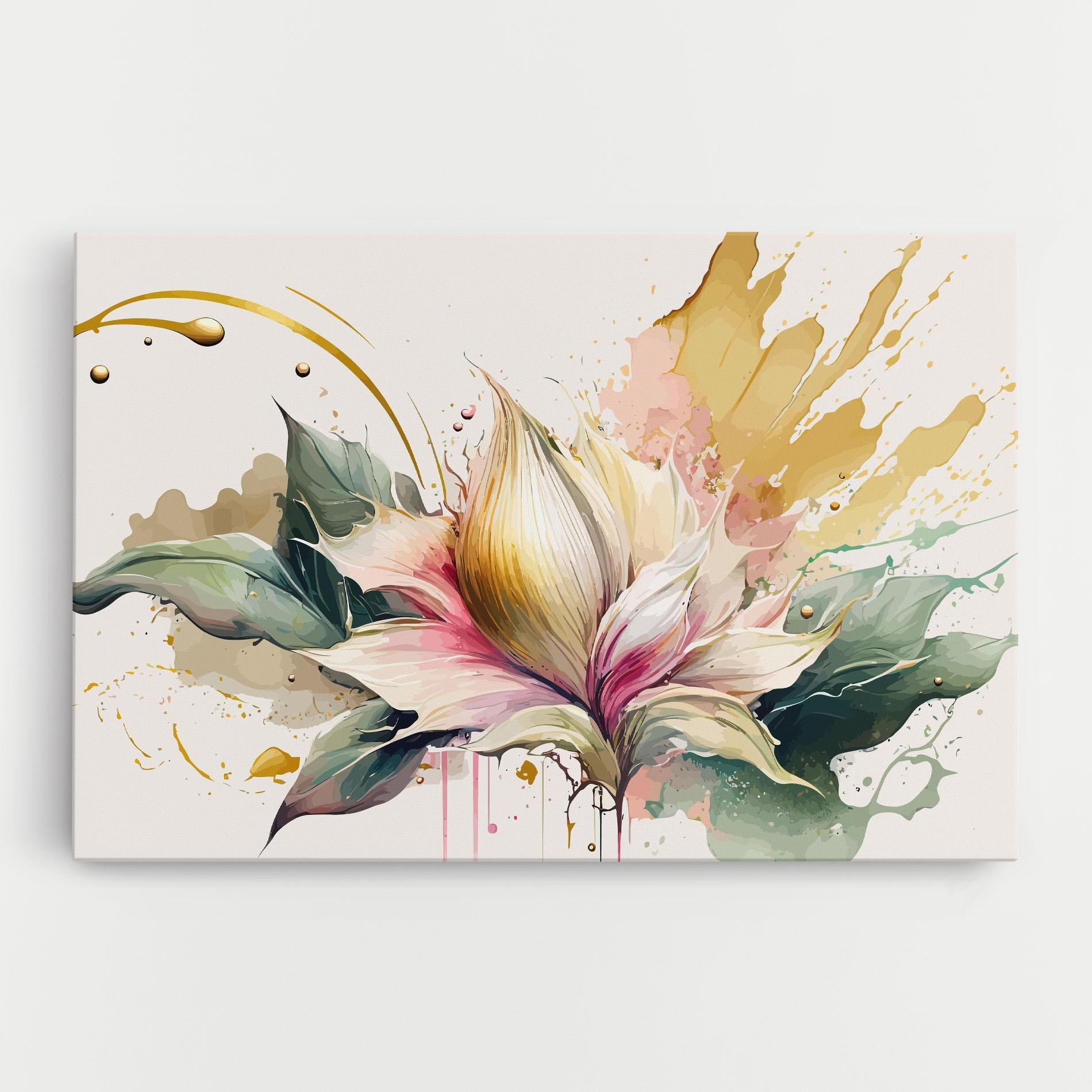 Leinwandbild Cream Pink Nature mockup 0