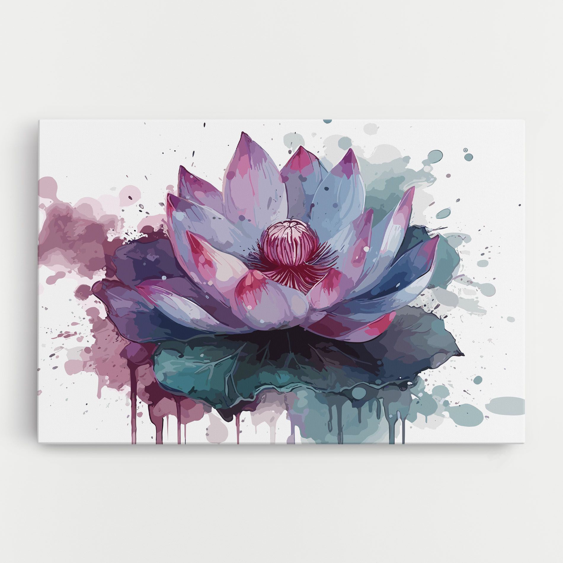 Green Purple Lotus mockup 0