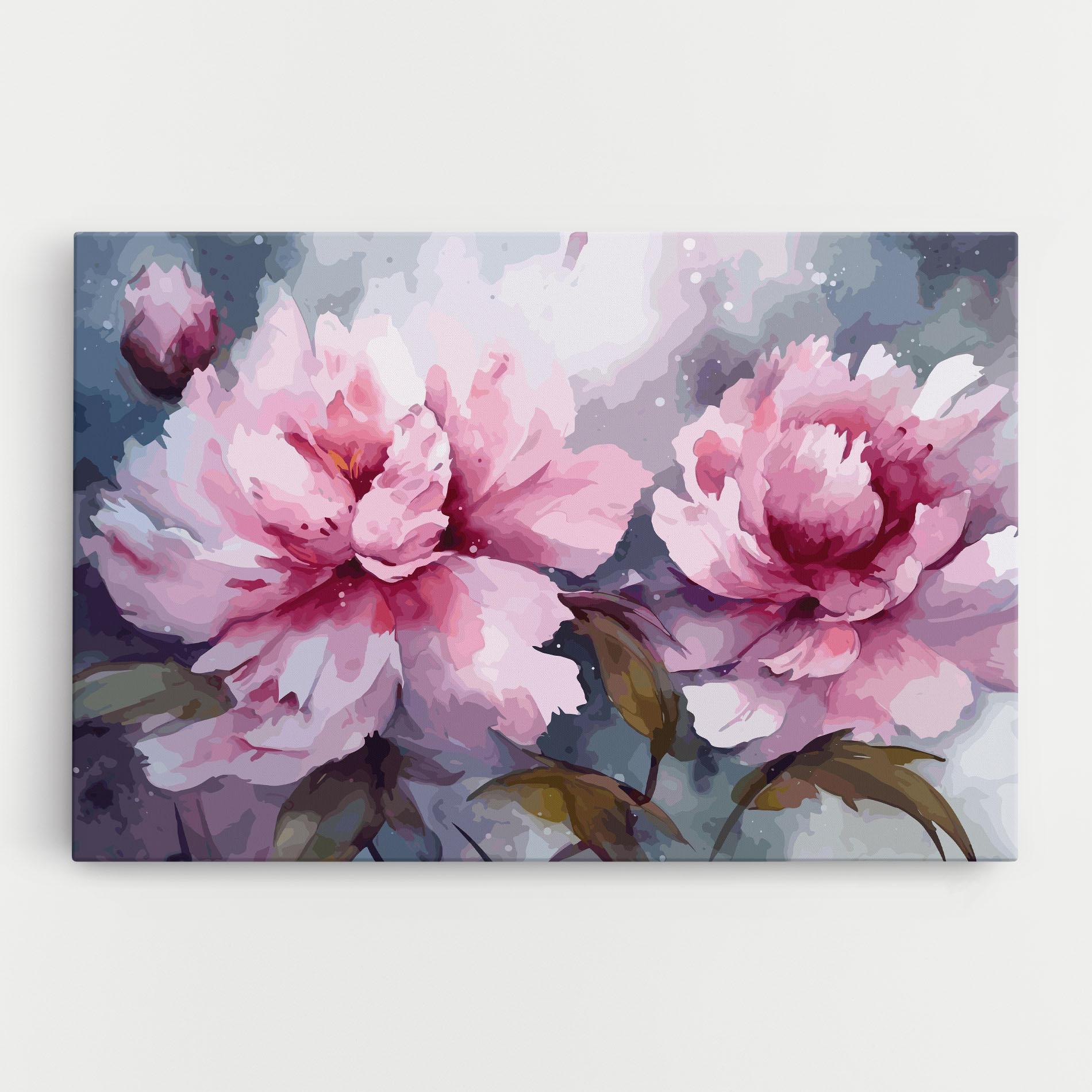 Leinwandbild Pink Nature Flower mockup 0